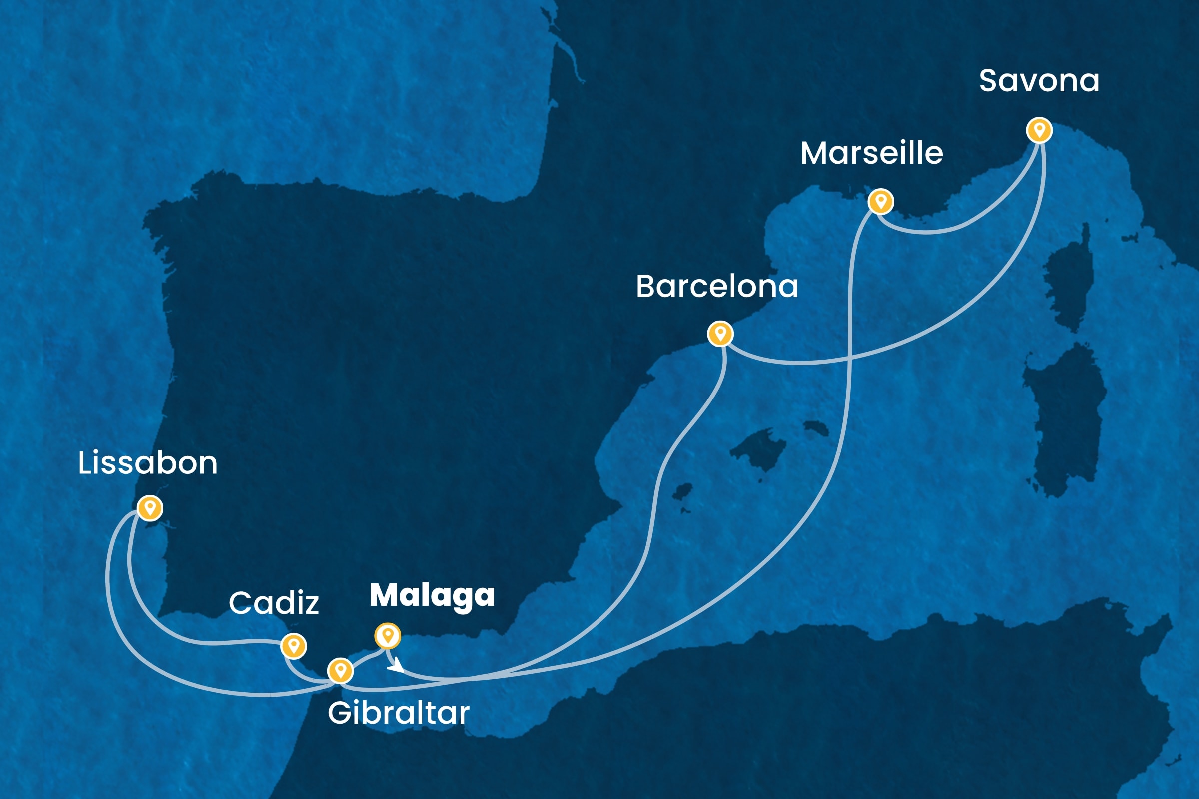 Westliches Mittelmeer ab Malaga