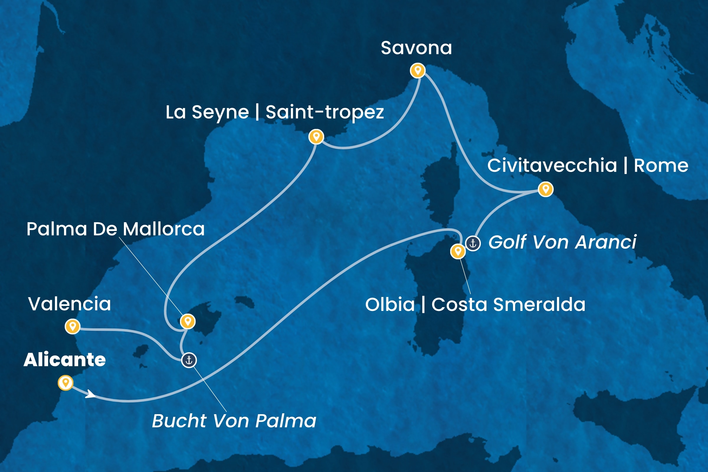 Westliches Mittelmeer ab Alicante