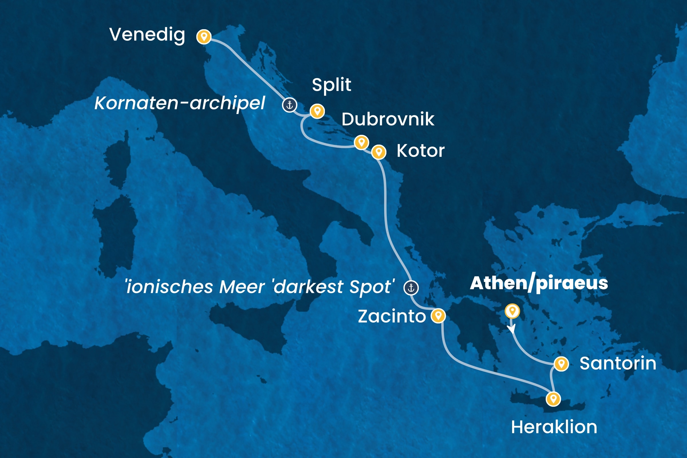 Östliches Mittelmeer ab Piräus | Athen