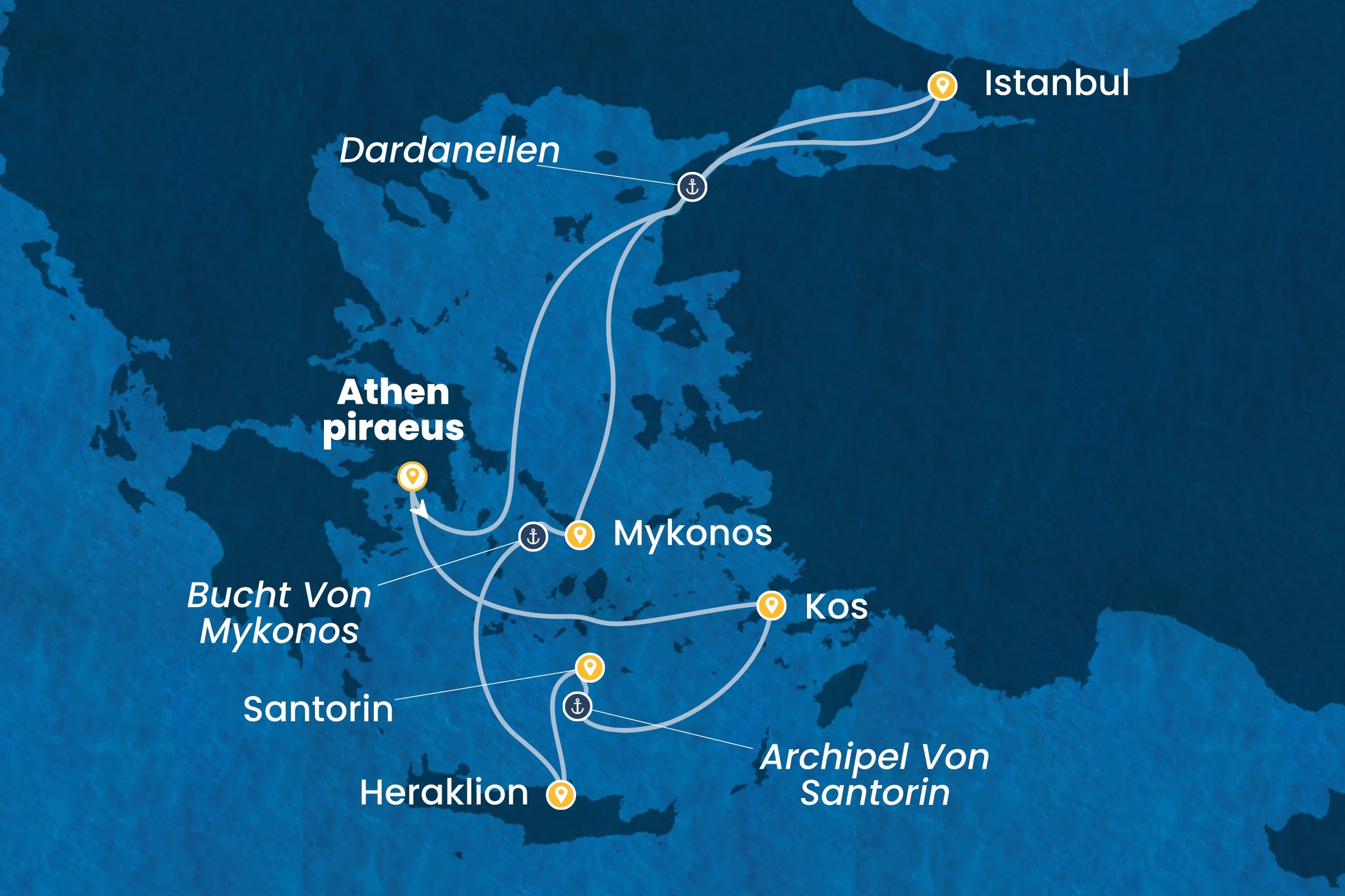 Östliches Mittelmeer ab Piräus | Athen