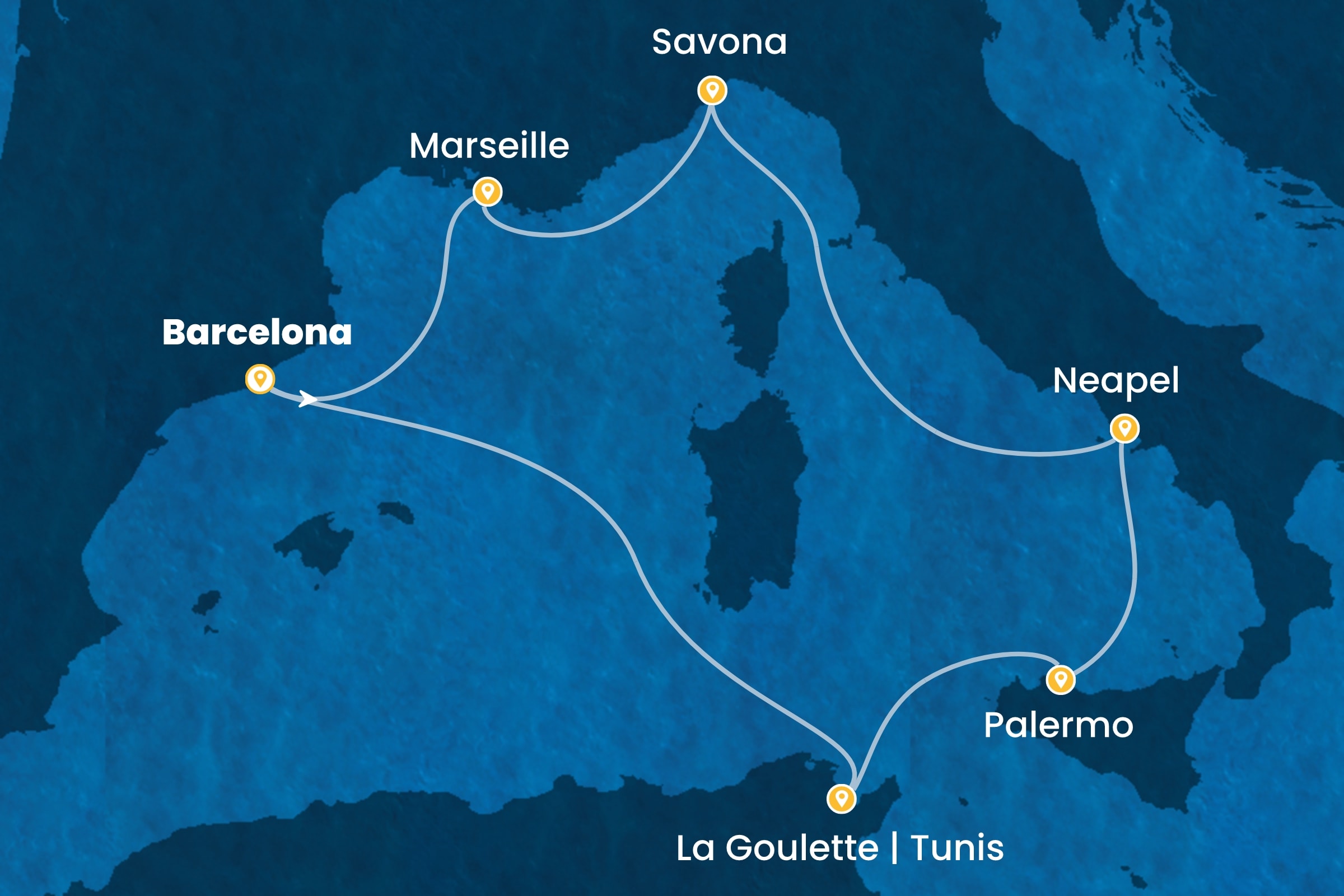 Westliches Mittelmeer ab Barcelona