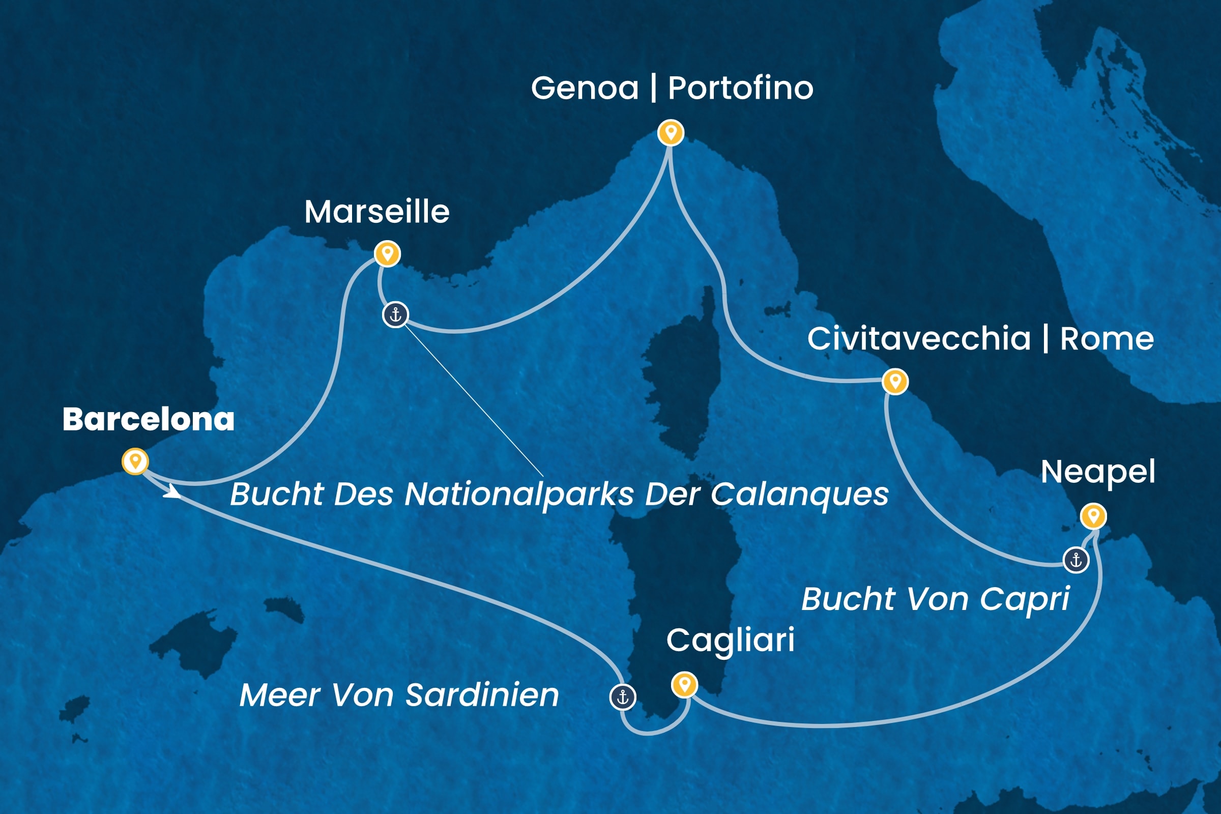 Westliches Mittelmeer ab Barcelona
