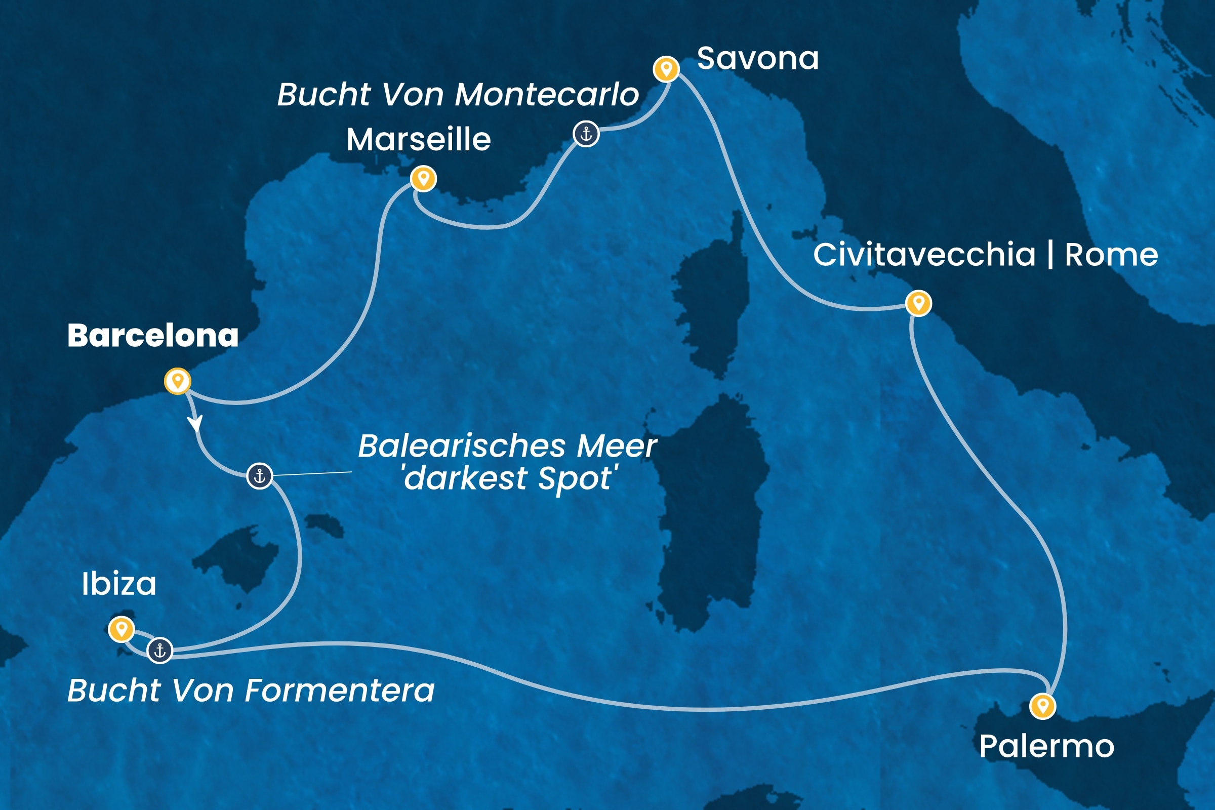 Westliches Mittelmeer ab Barcelona