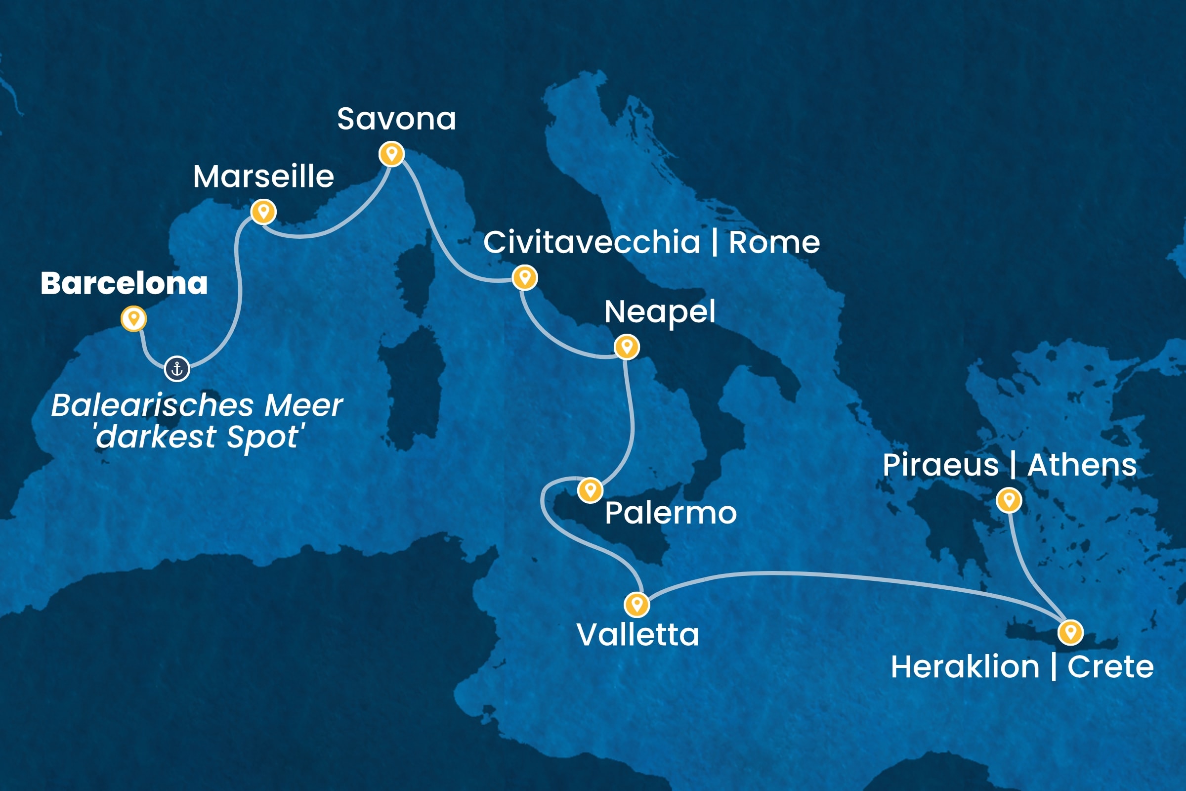 Östliches Mittelmeer ab Barcelona