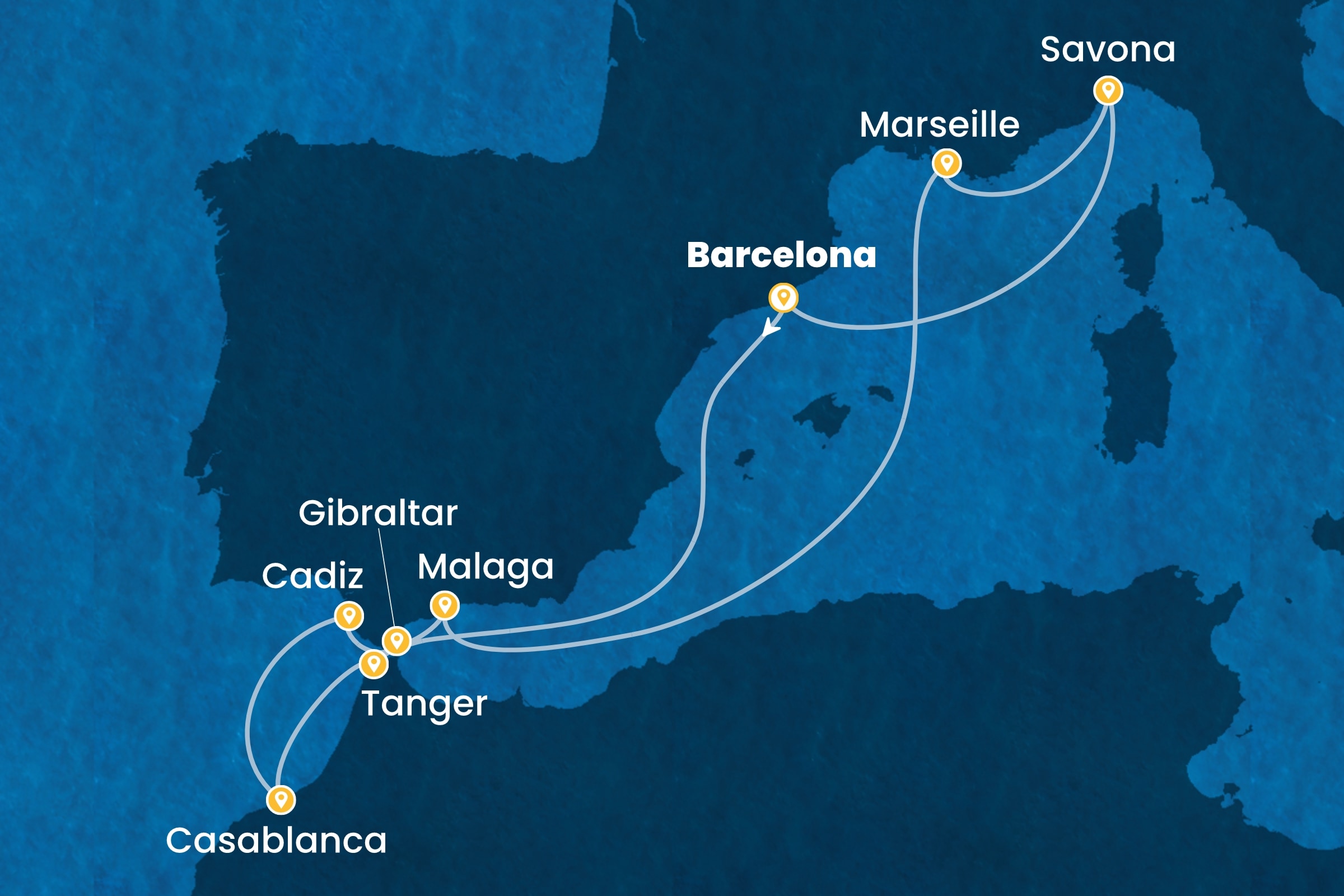 Westliches Mittelmeer ab Barcelona