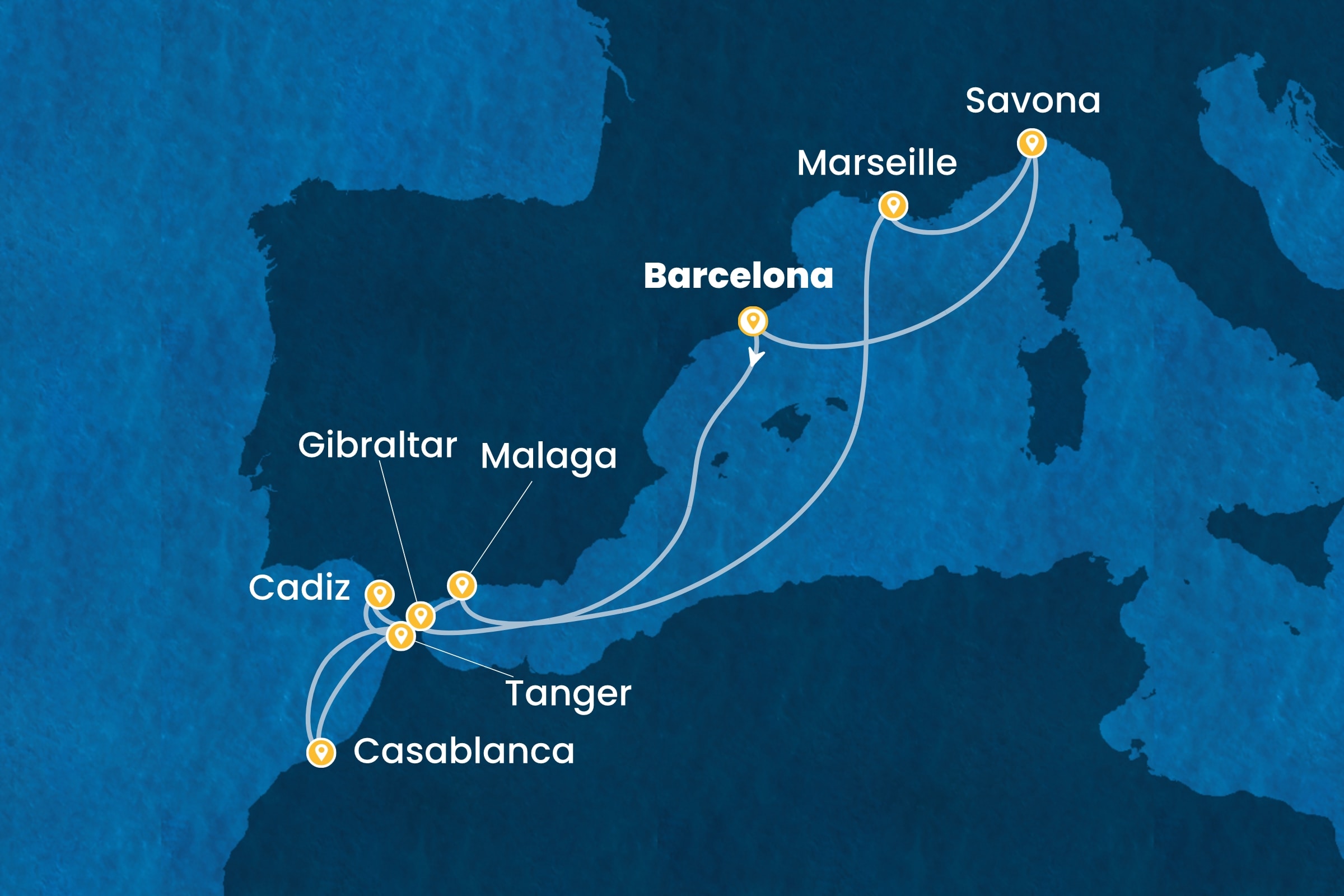 Westliches Mittelmeer ab Barcelona