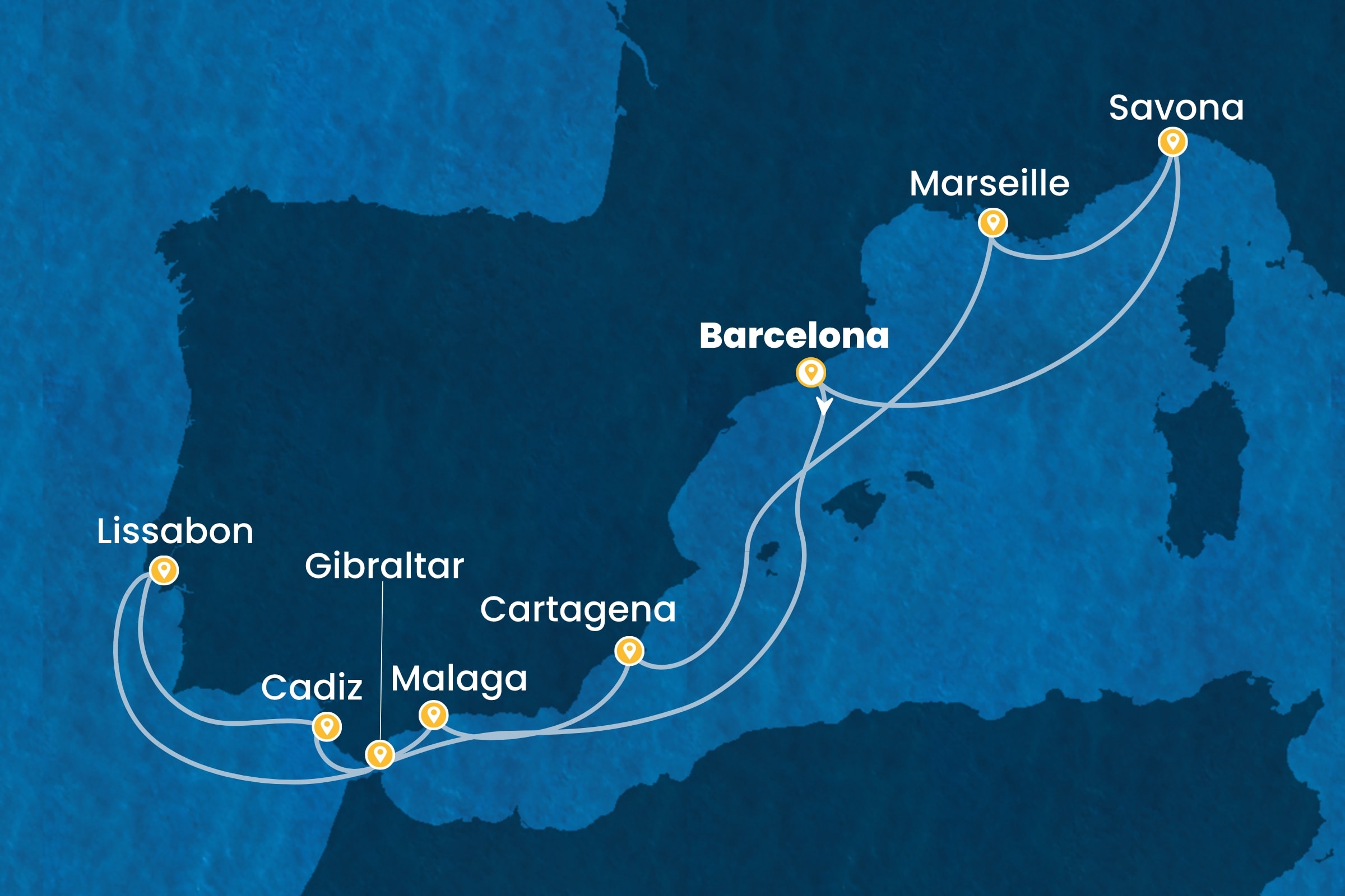 Westliches Mittelmeer ab Barcelona