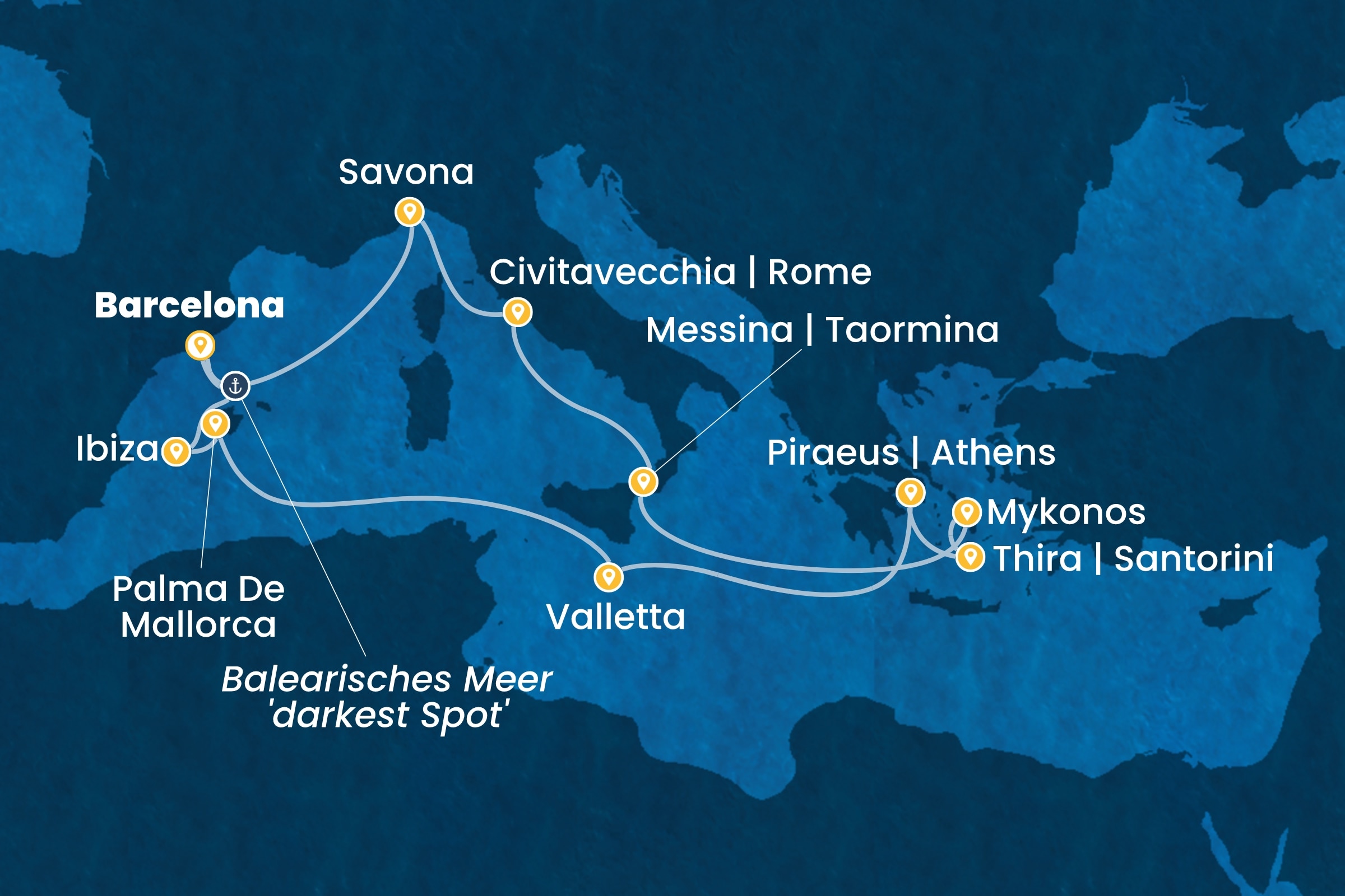 Östliches Mittelmeer ab Barcelona