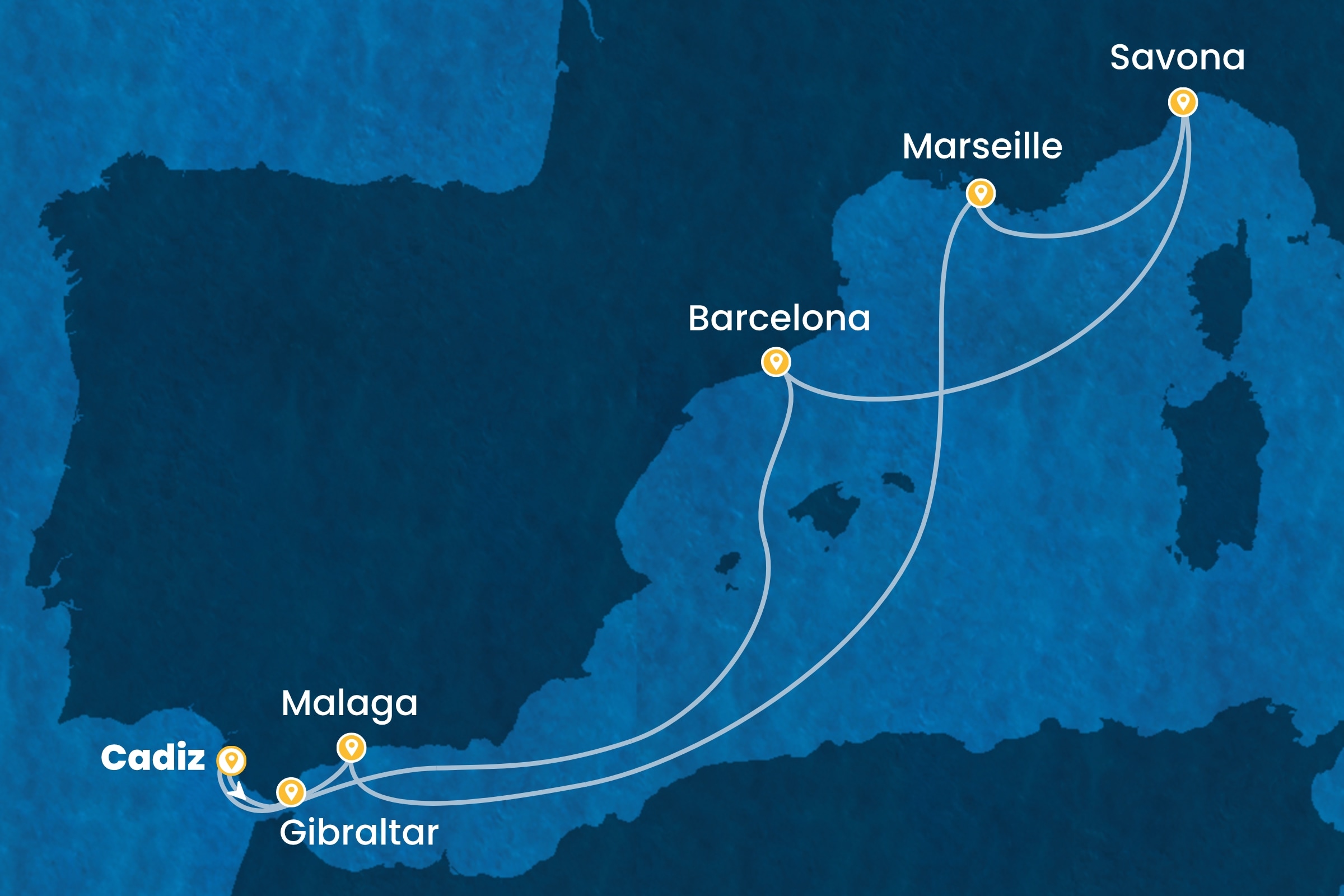 Westliches Mittelmeer ab Cadiz