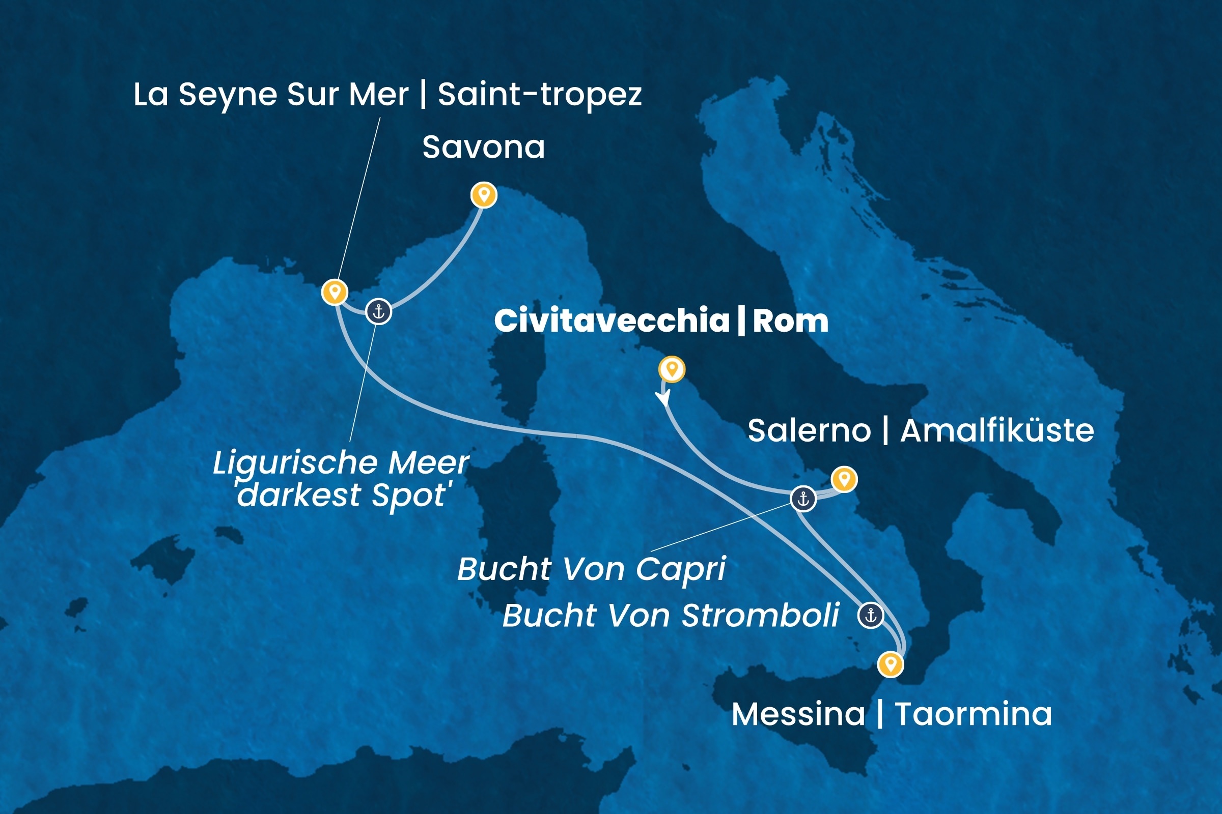 Westliches Mittelmeer ab Civitavecchia | Rom