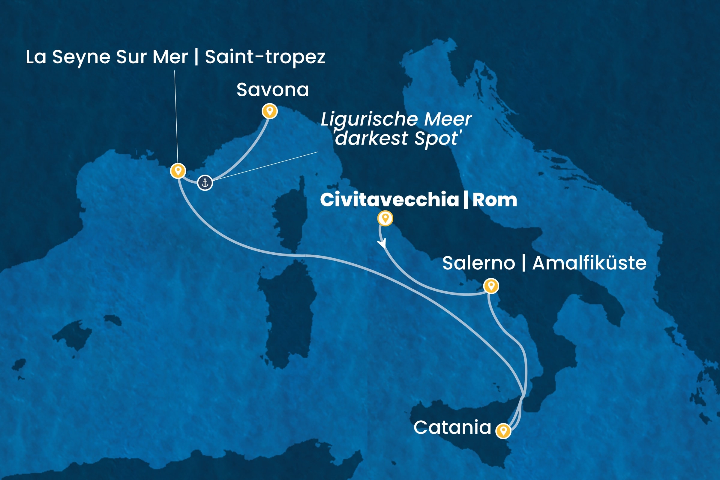 Westliches Mittelmeer ab Civitavecchia | Rom