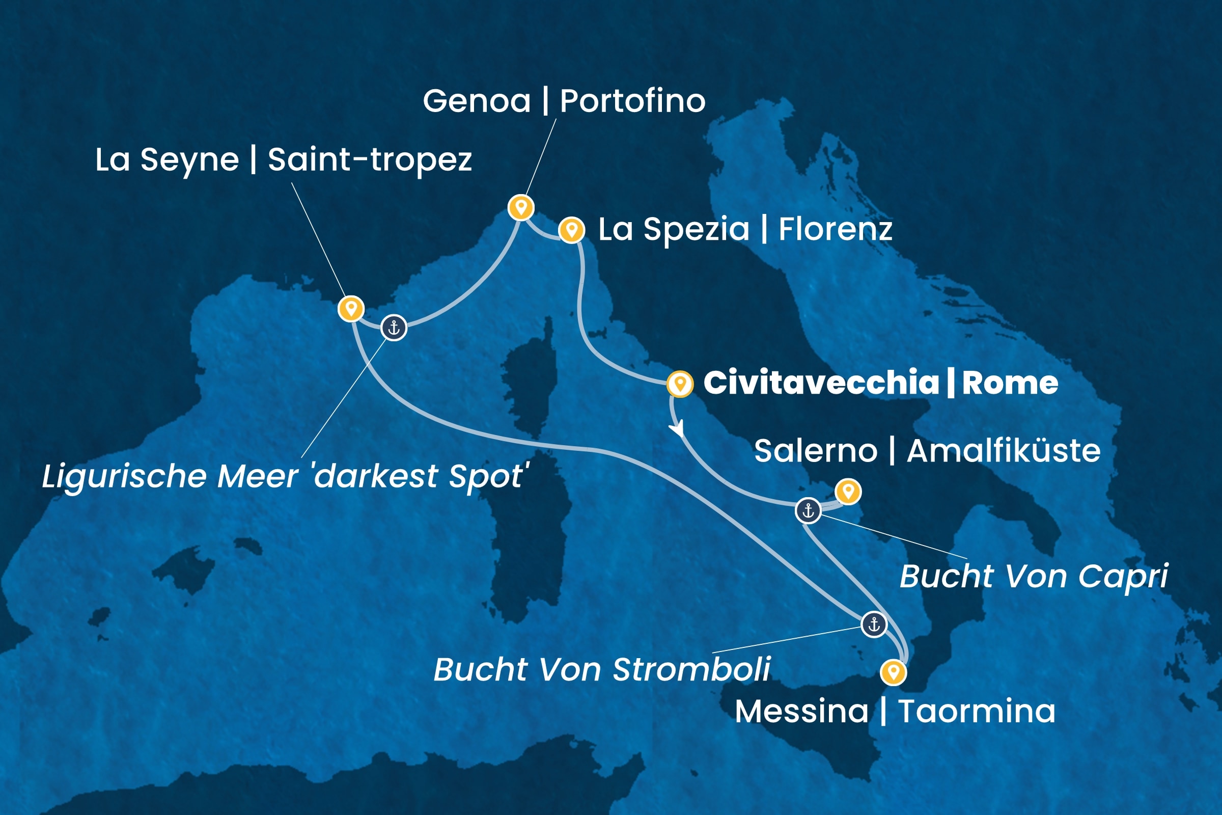 Westliches Mittelmeer ab Civitavecchia | Rom