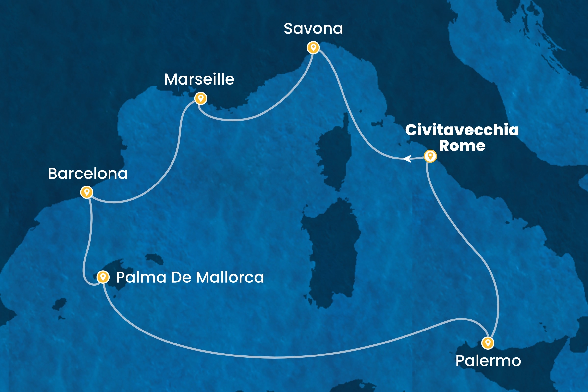 Westliches Mittelmeer ab Civitavecchia | Rom