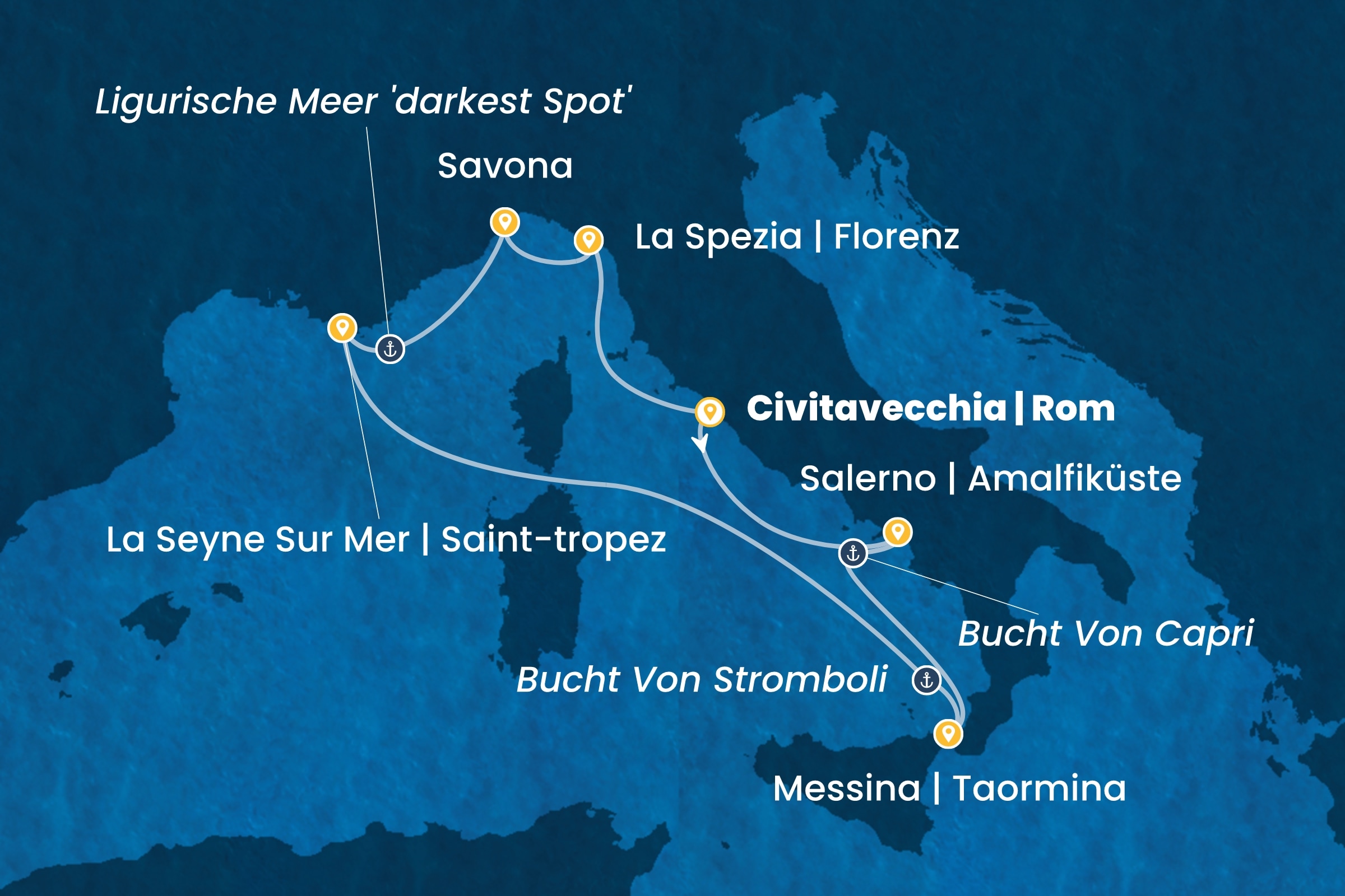 Westliches Mittelmeer ab Civitavecchia | Rom