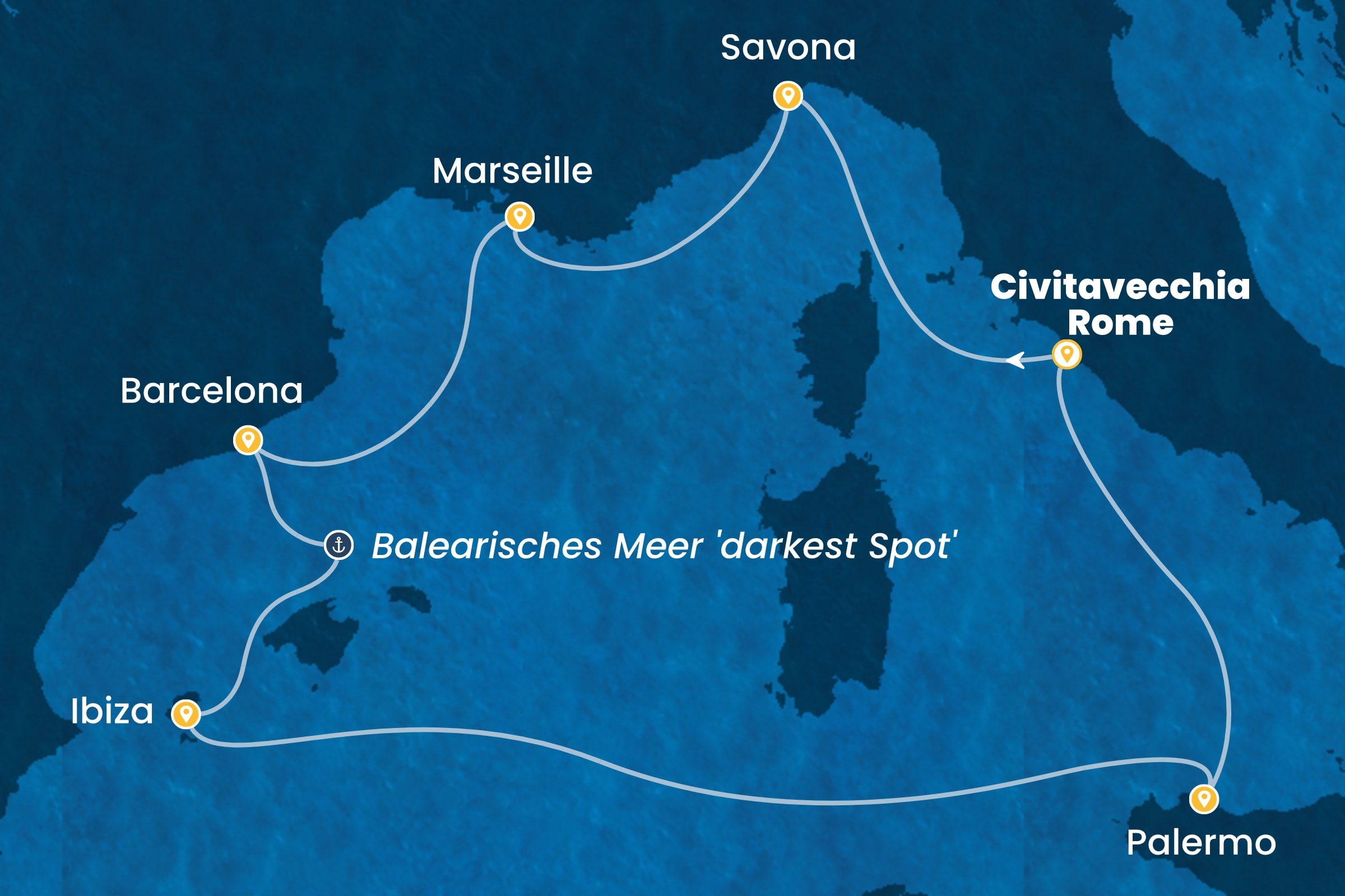 Westliches Mittelmeer ab Civitavecchia | Rom