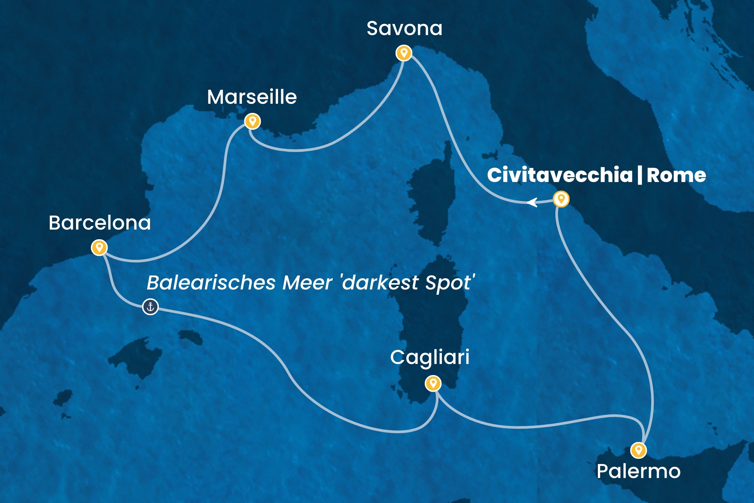 Westliches Mittelmeer ab Civitavecchia | Rom