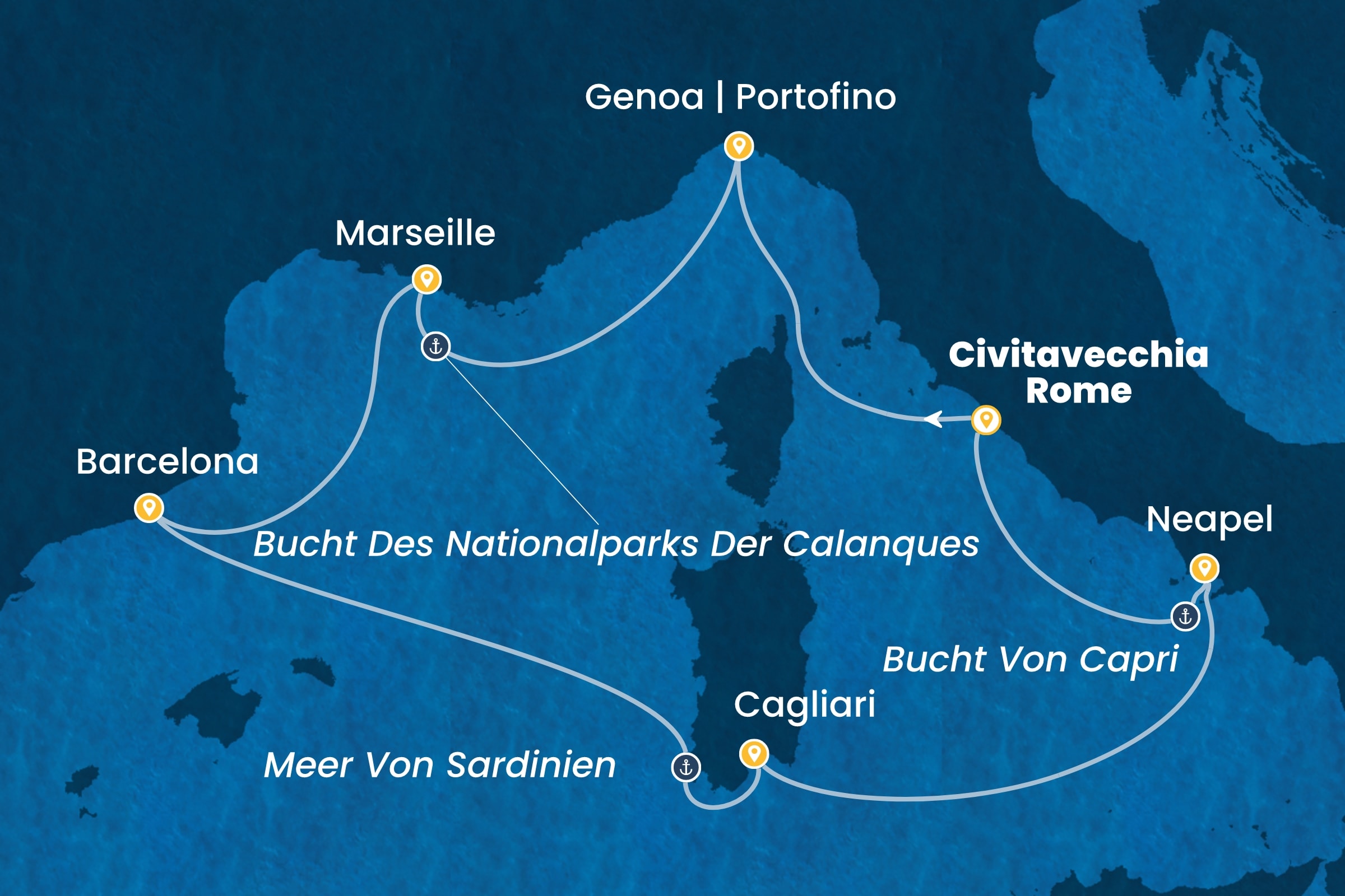 Westliches Mittelmeer ab Civitavecchia | Rom