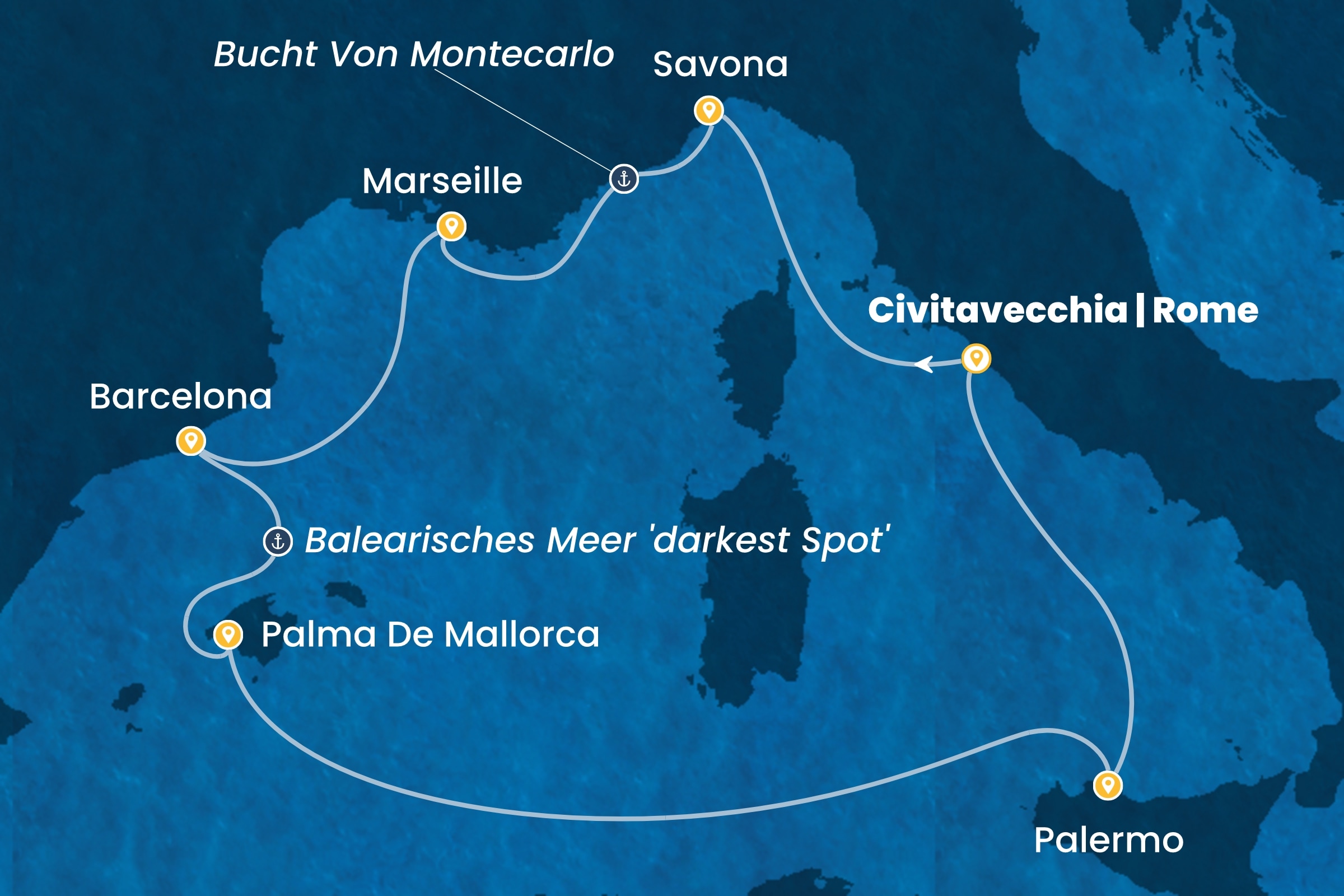 Westliches Mittelmeer ab Civitavecchia | Rom