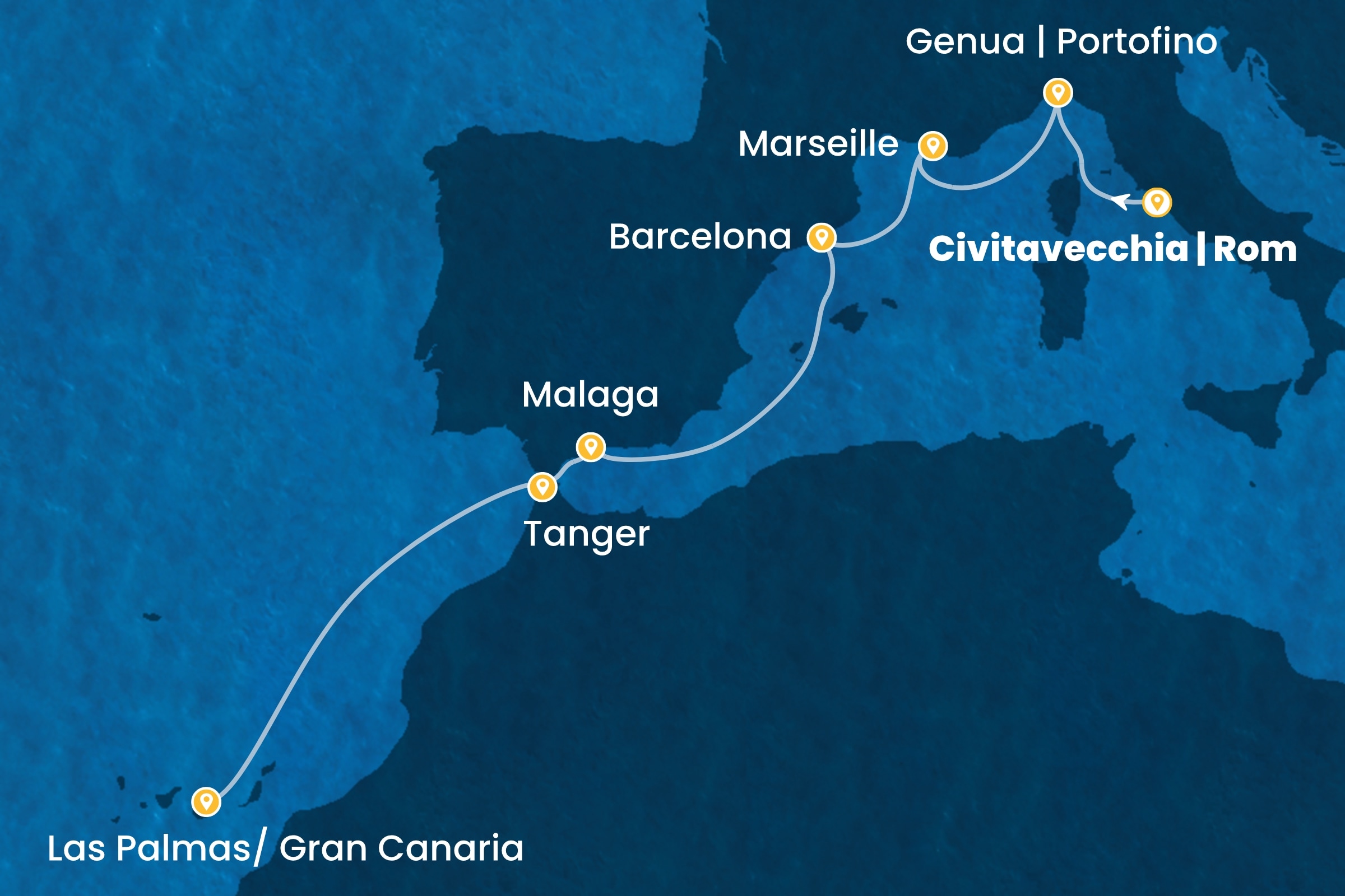 Ozean-Kreuzfahrten ab Civitavecchia | Rom