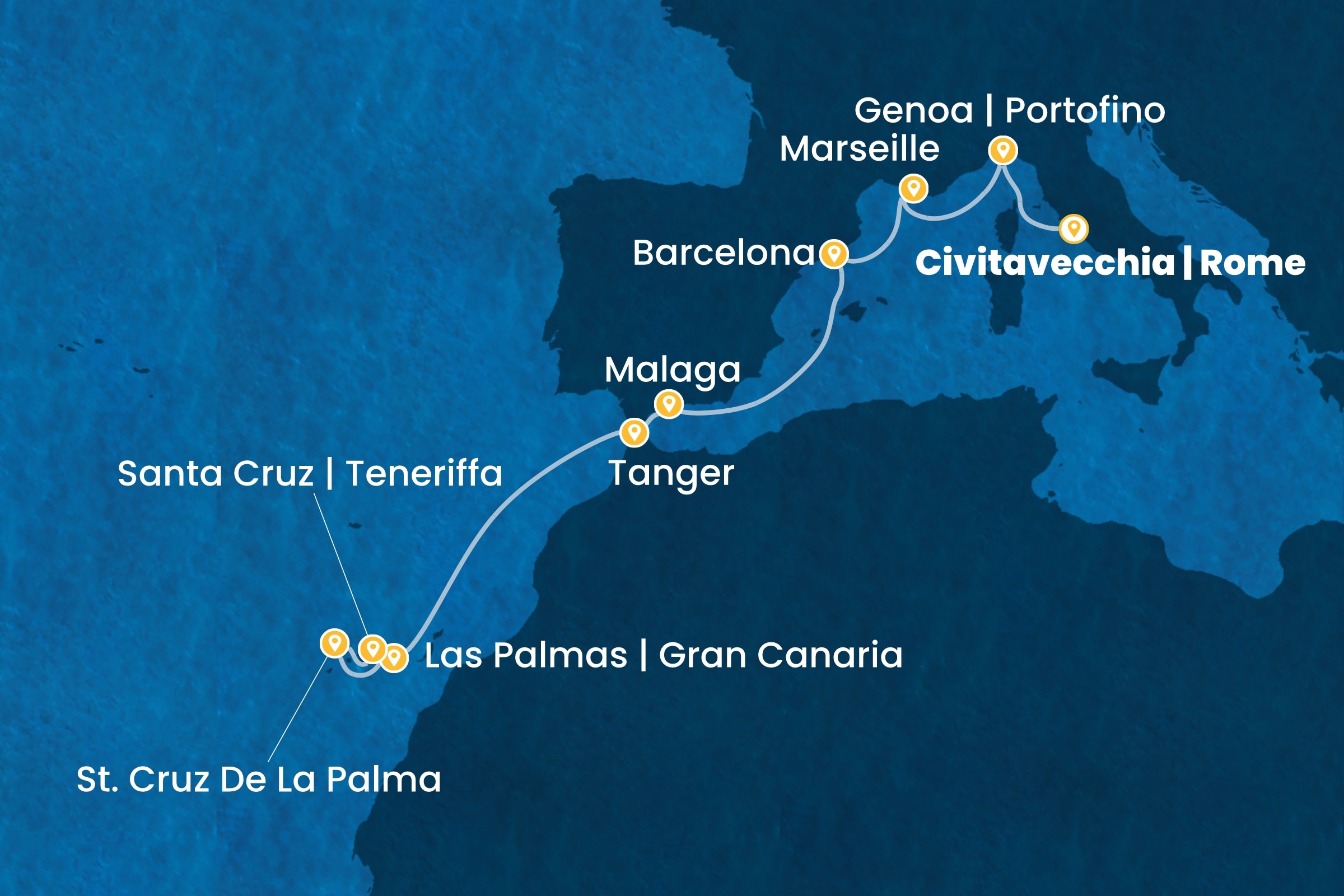Ozean-Kreuzfahrten ab Civitavecchia | Rom
