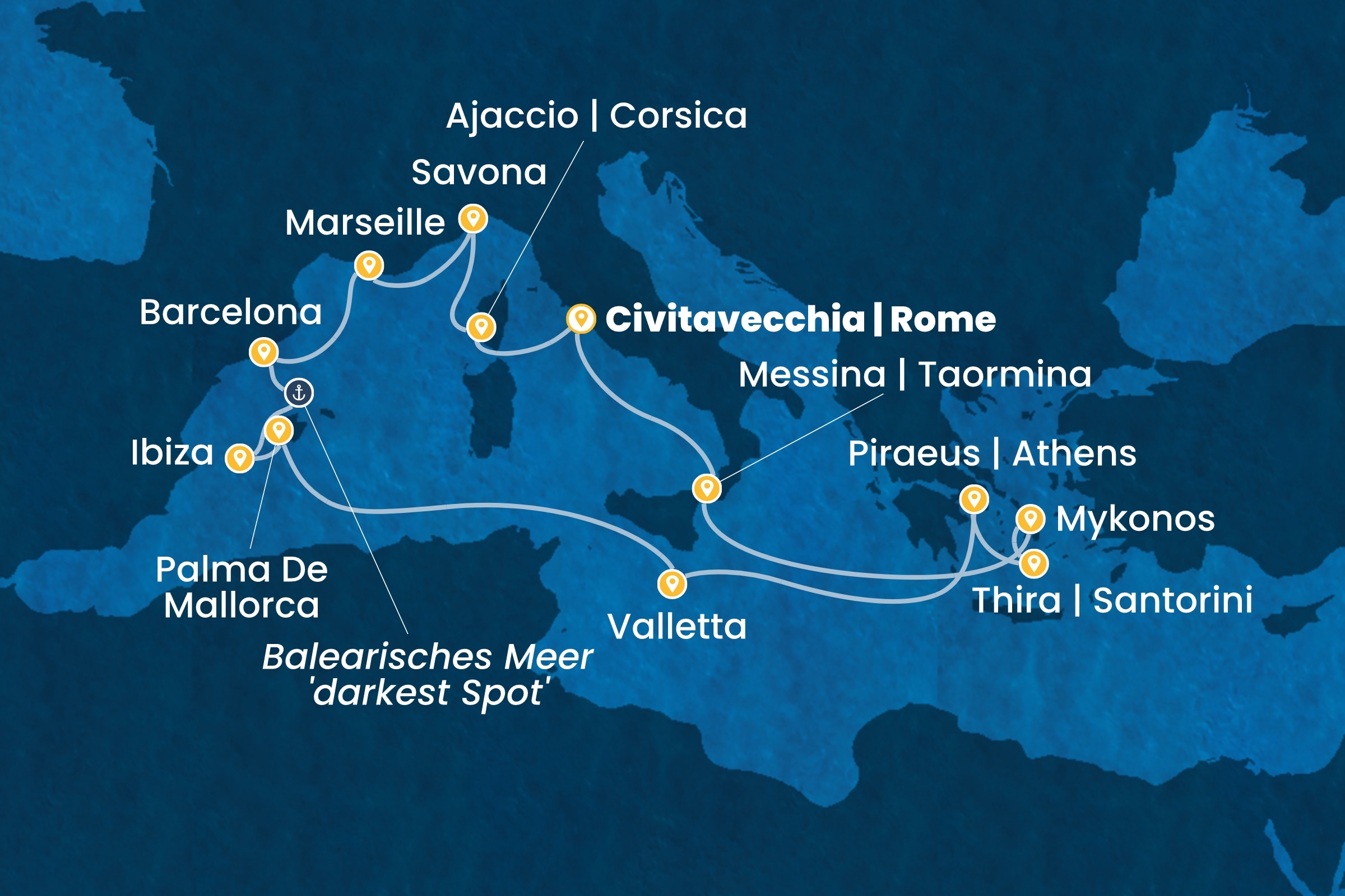 Östliches Mittelmeer ab Civitavecchia | Rom