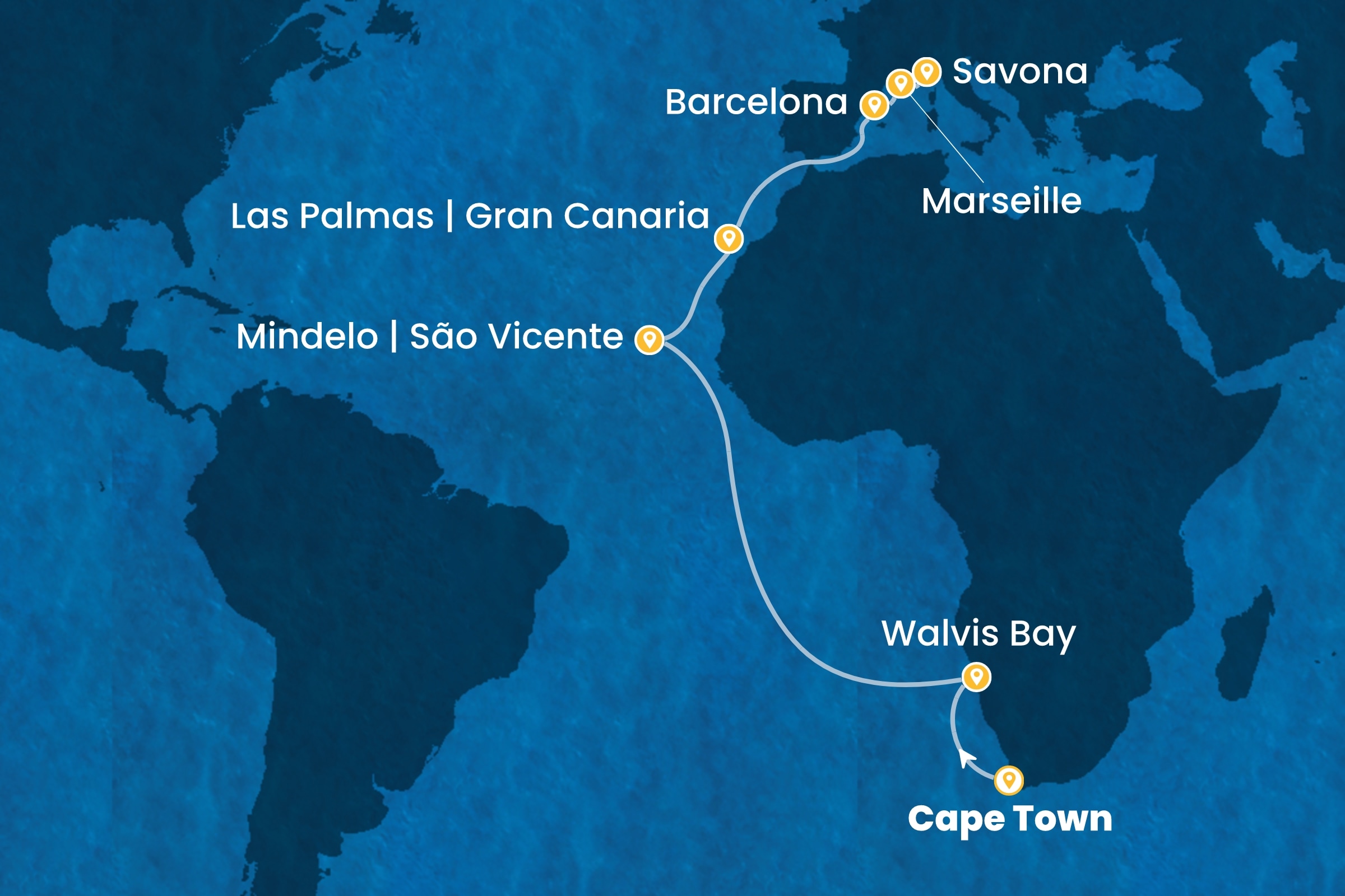 Weltreisen  ab Cape Town