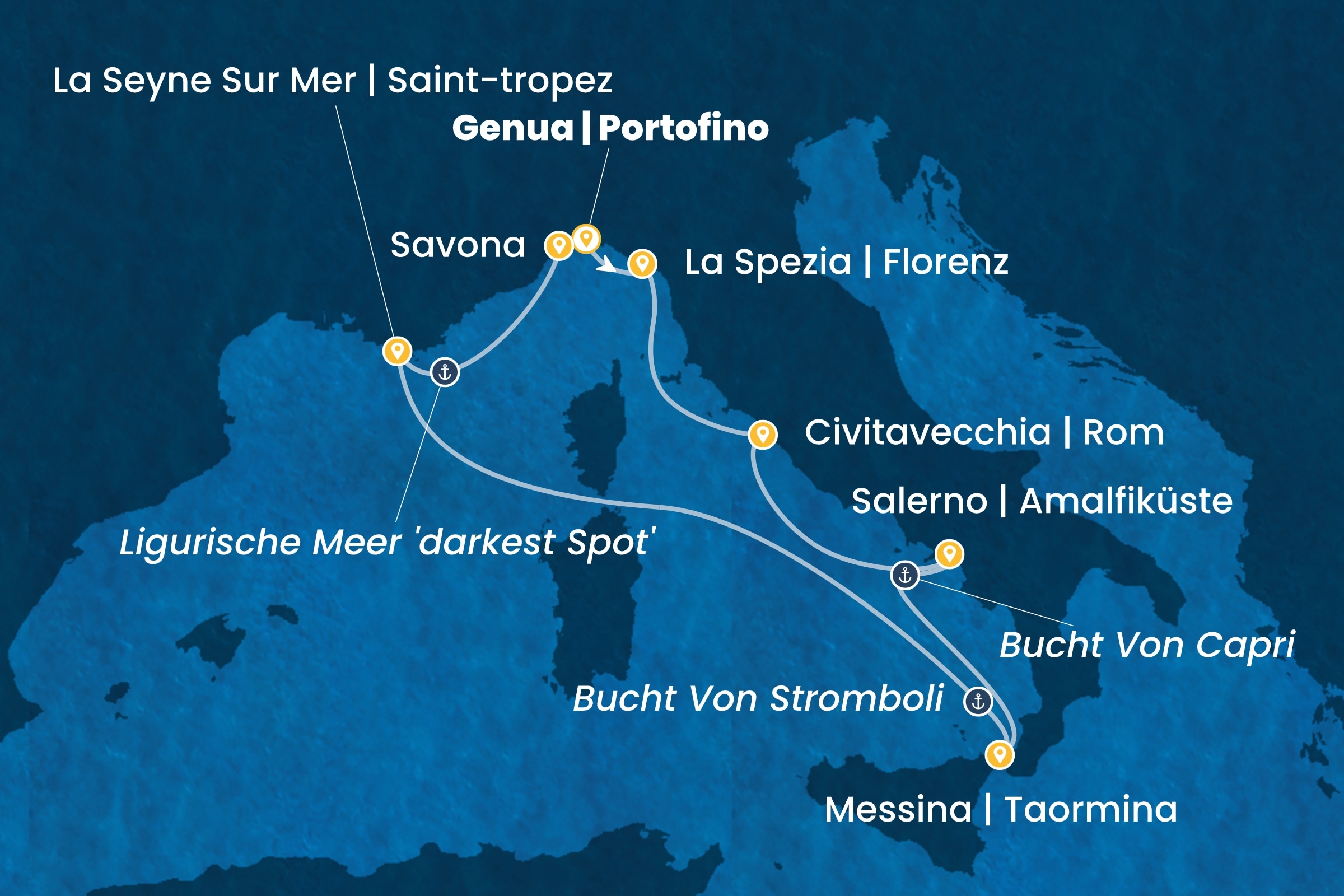 Westliches Mittelmeer ab Genua | Portofino