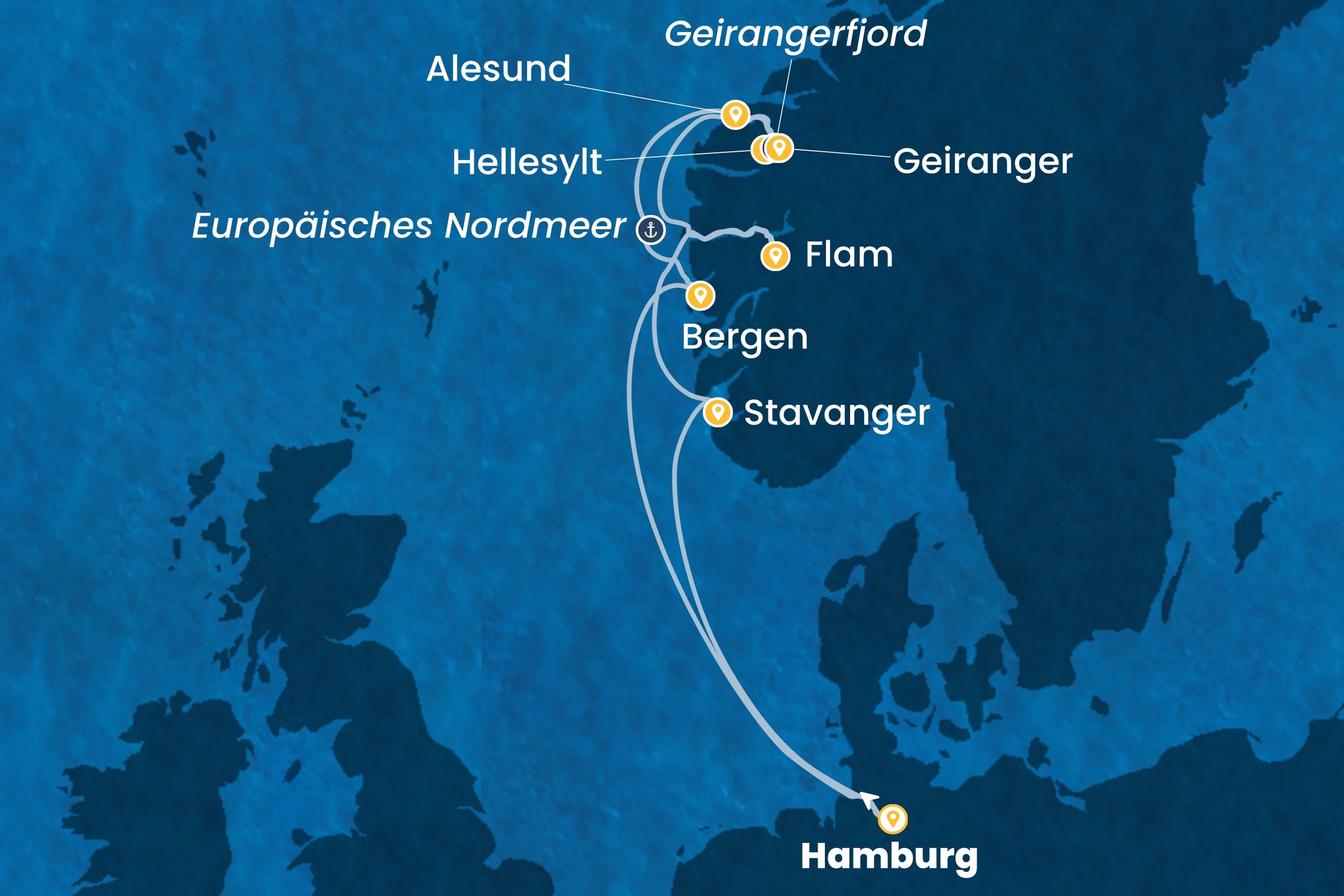 Nordeuropa und Fjorde ab Hamburg