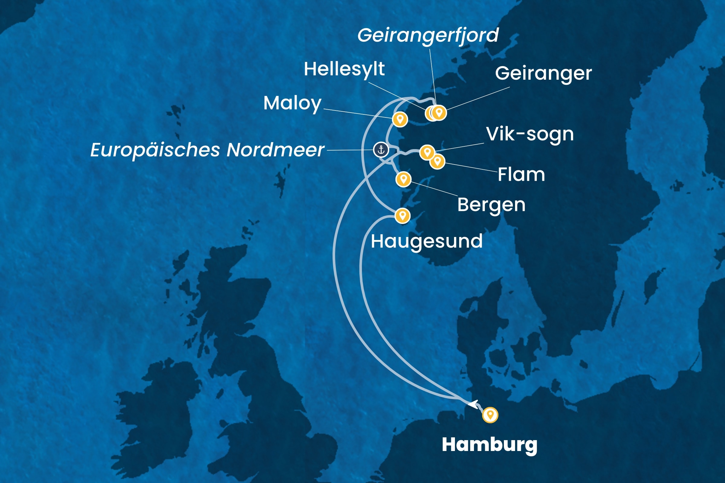 Nordeuropa und Fjorde ab Hamburg