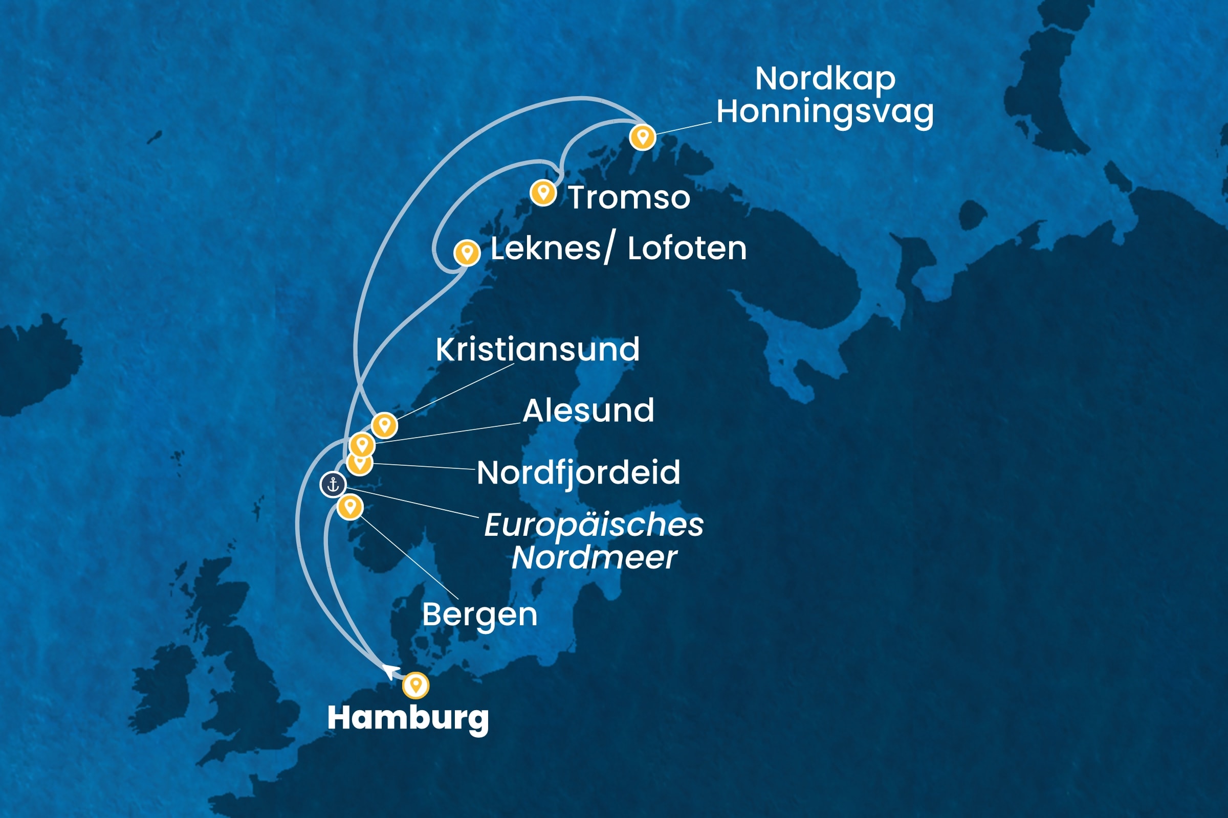 Nordeuropa und Fjorde ab Hamburg