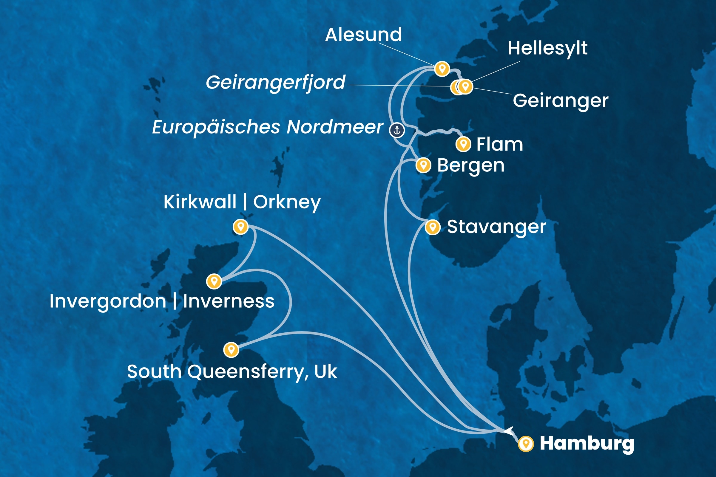 Nordeuropa und Fjorde ab Hamburg