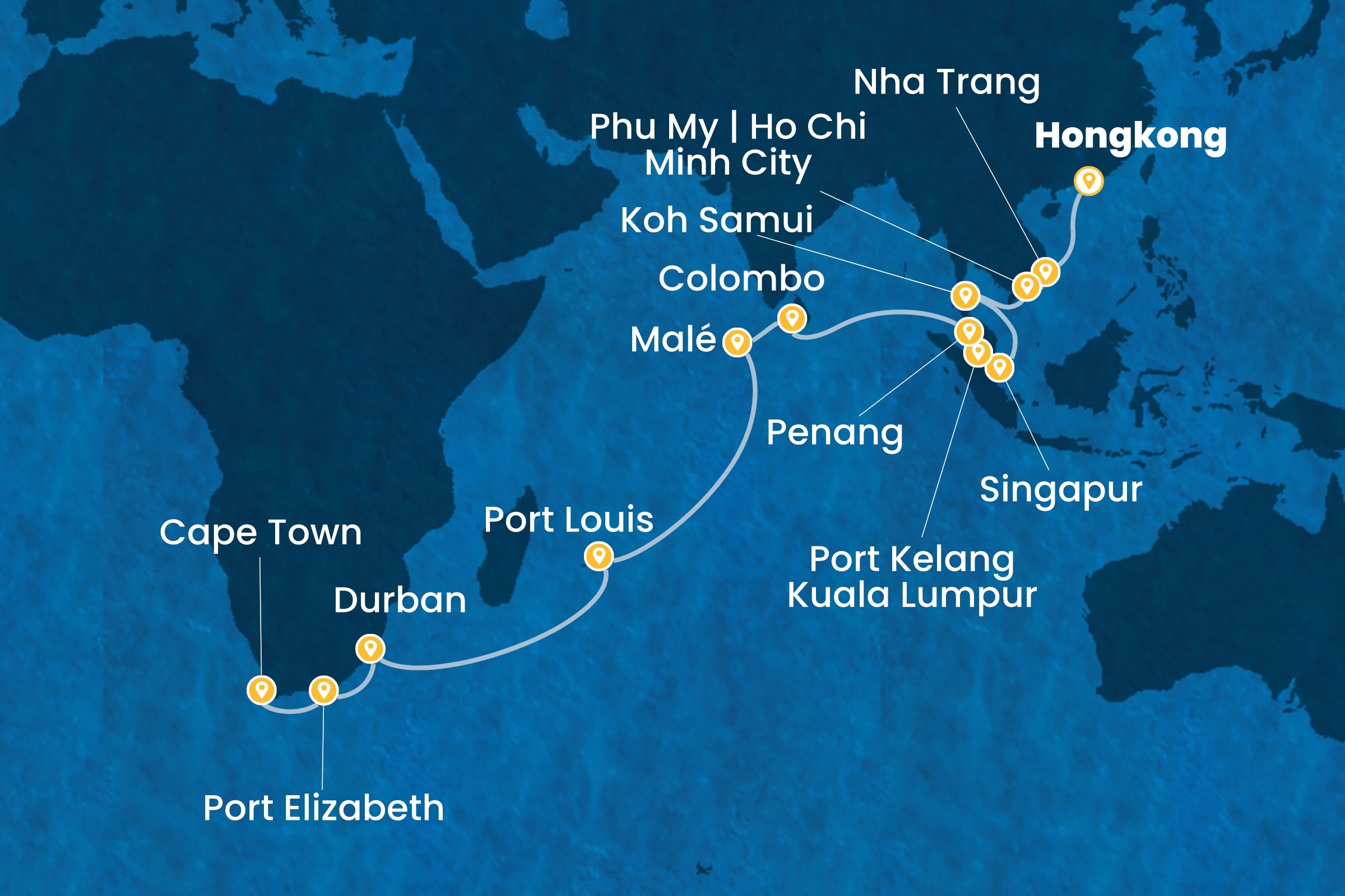 Weltreisen  ab Hongkong (China)