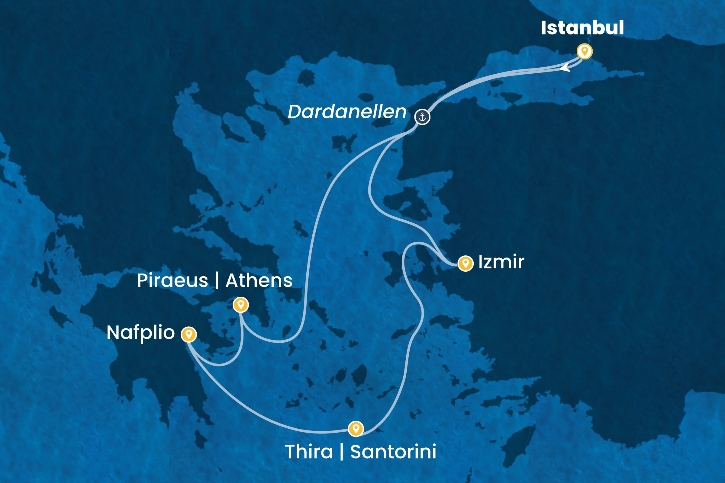Östliches Mittelmeer ab Istanbul