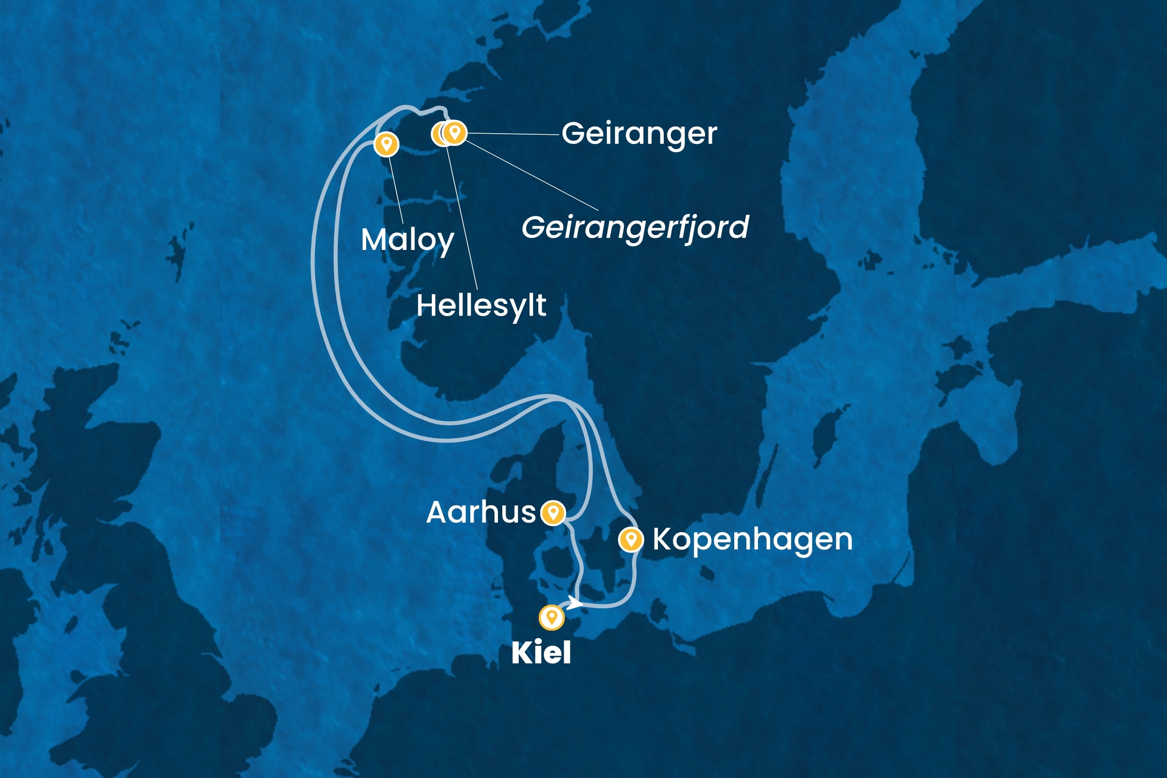 Nordeuropa und Fjorde ab Kiel