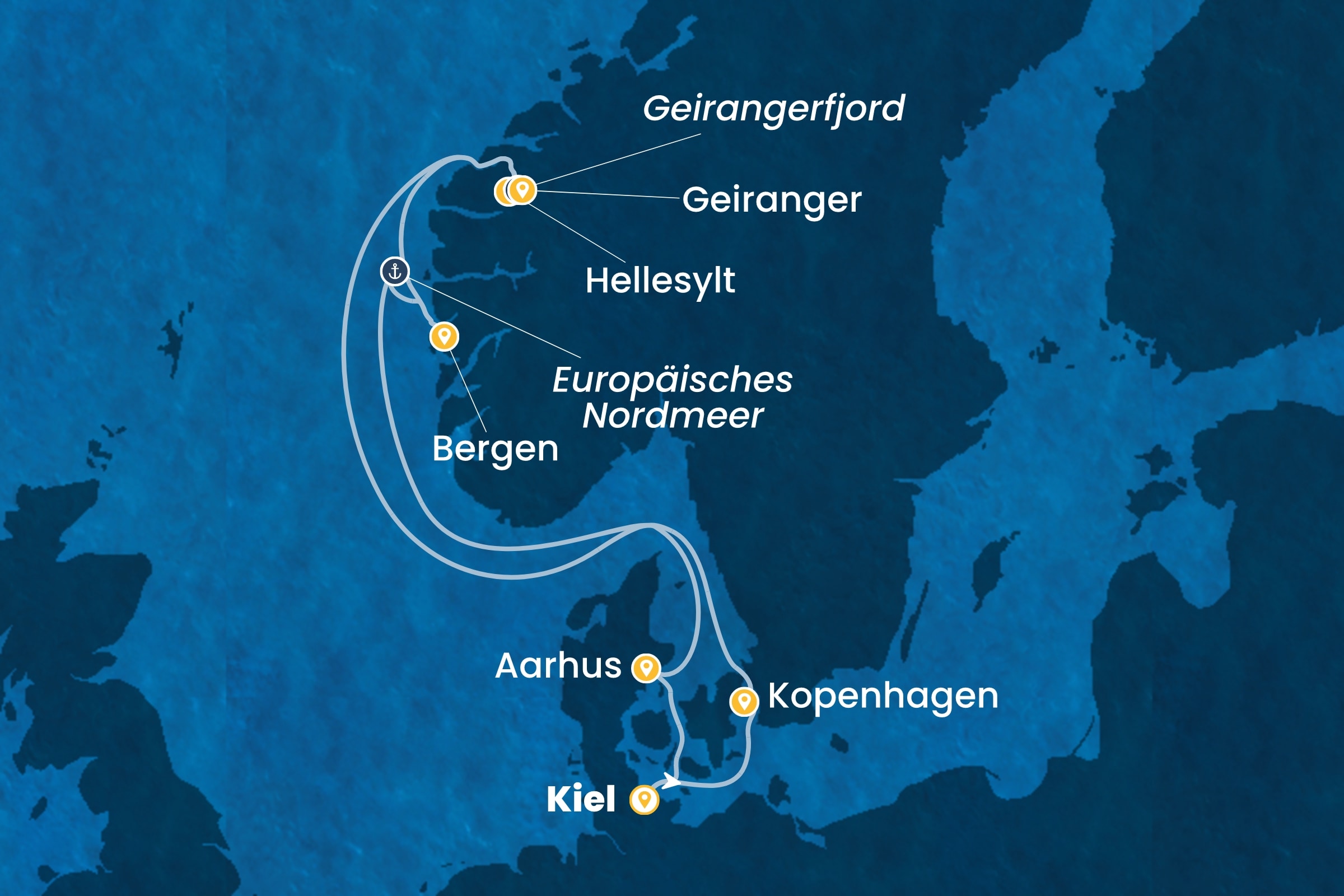 Nordeuropa und Fjorde ab Kiel