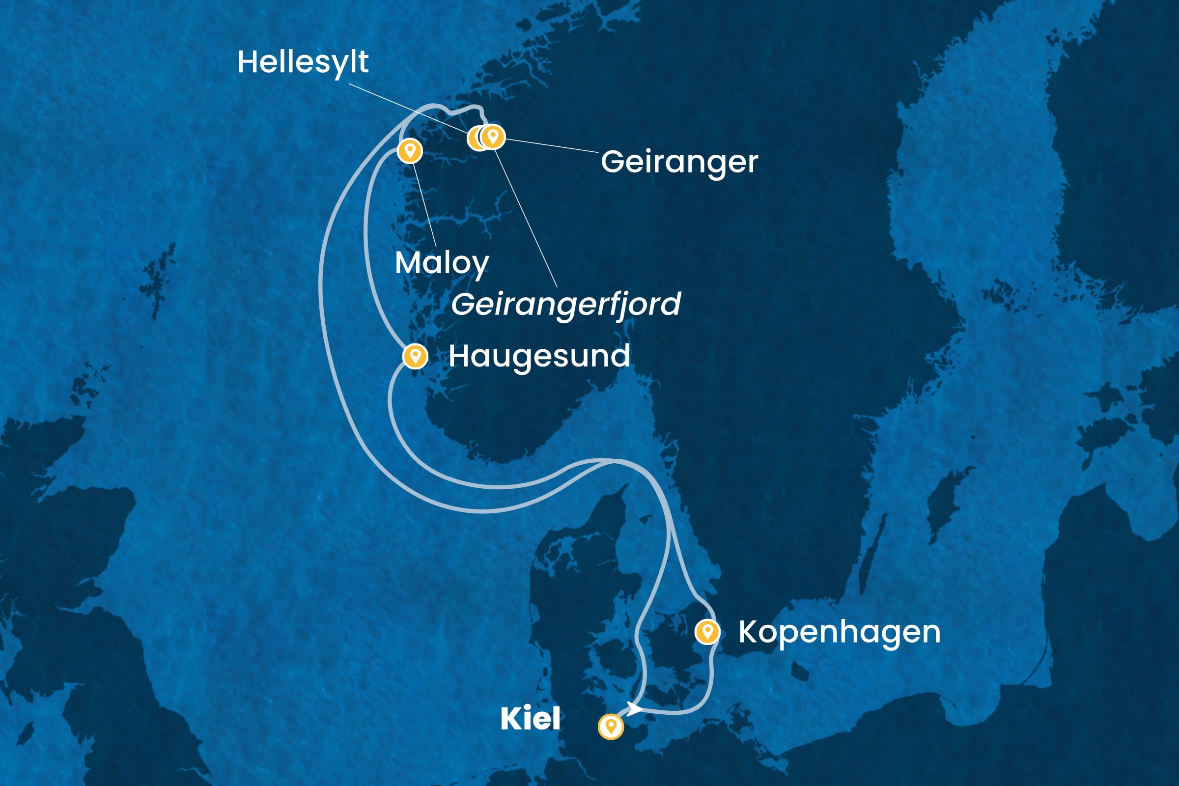 Nordeuropa und Fjorde ab Kiel