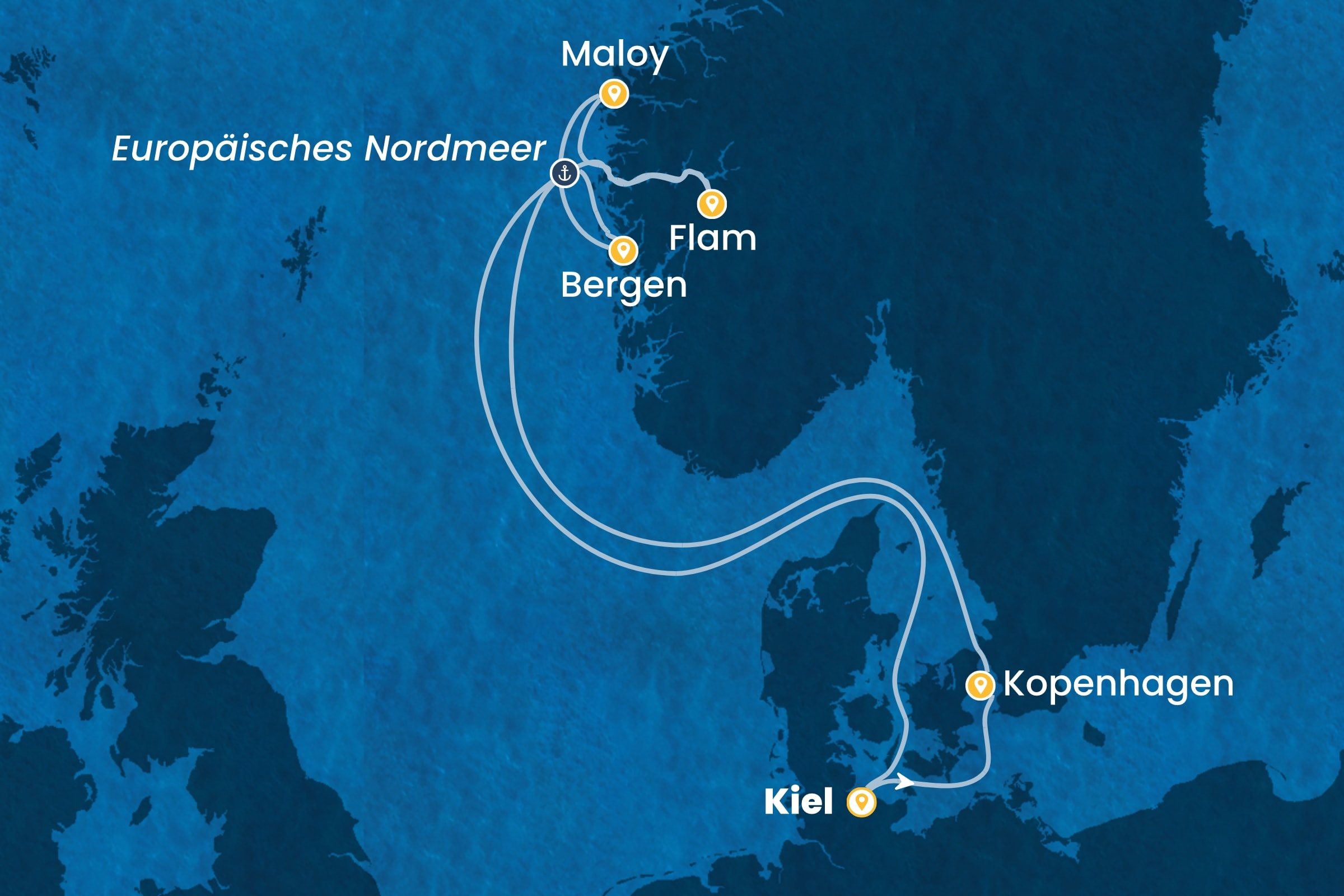 Nordeuropa und Fjorde ab Kiel