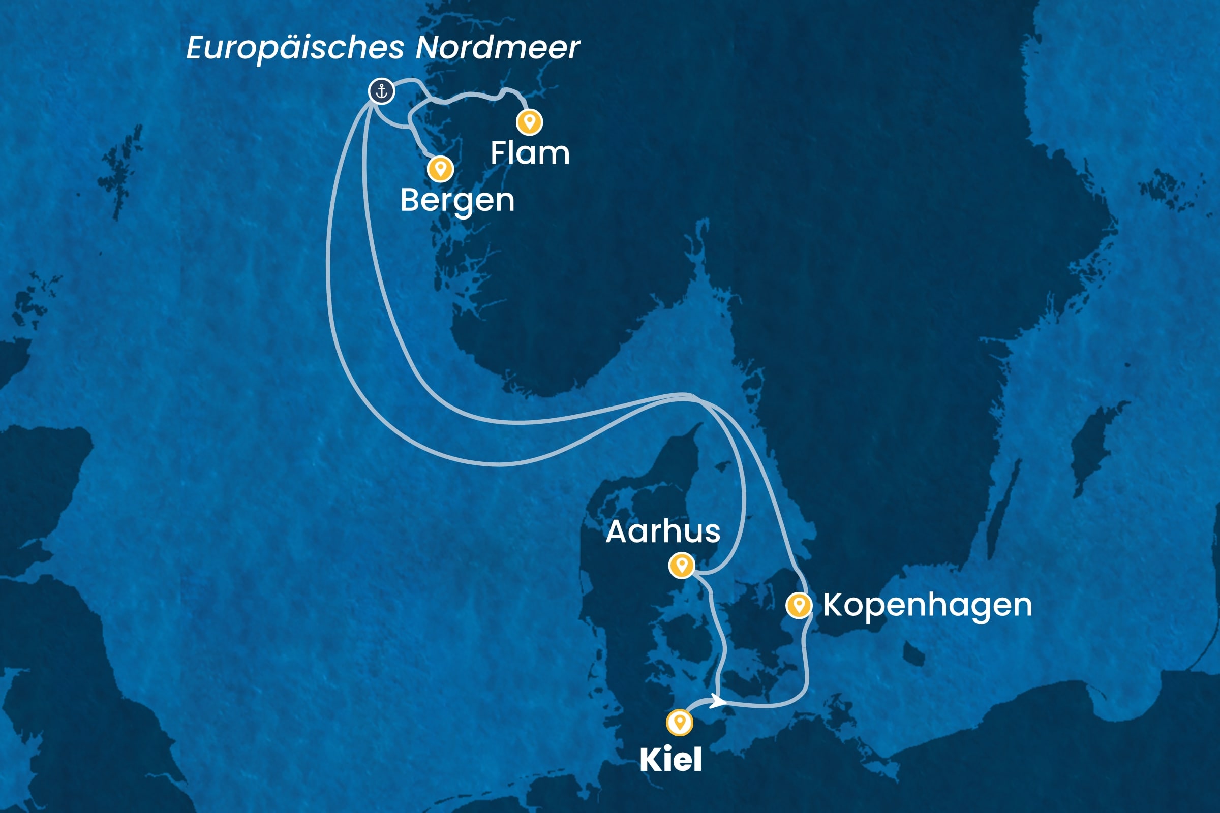 Nordeuropa und Fjorde ab Kiel