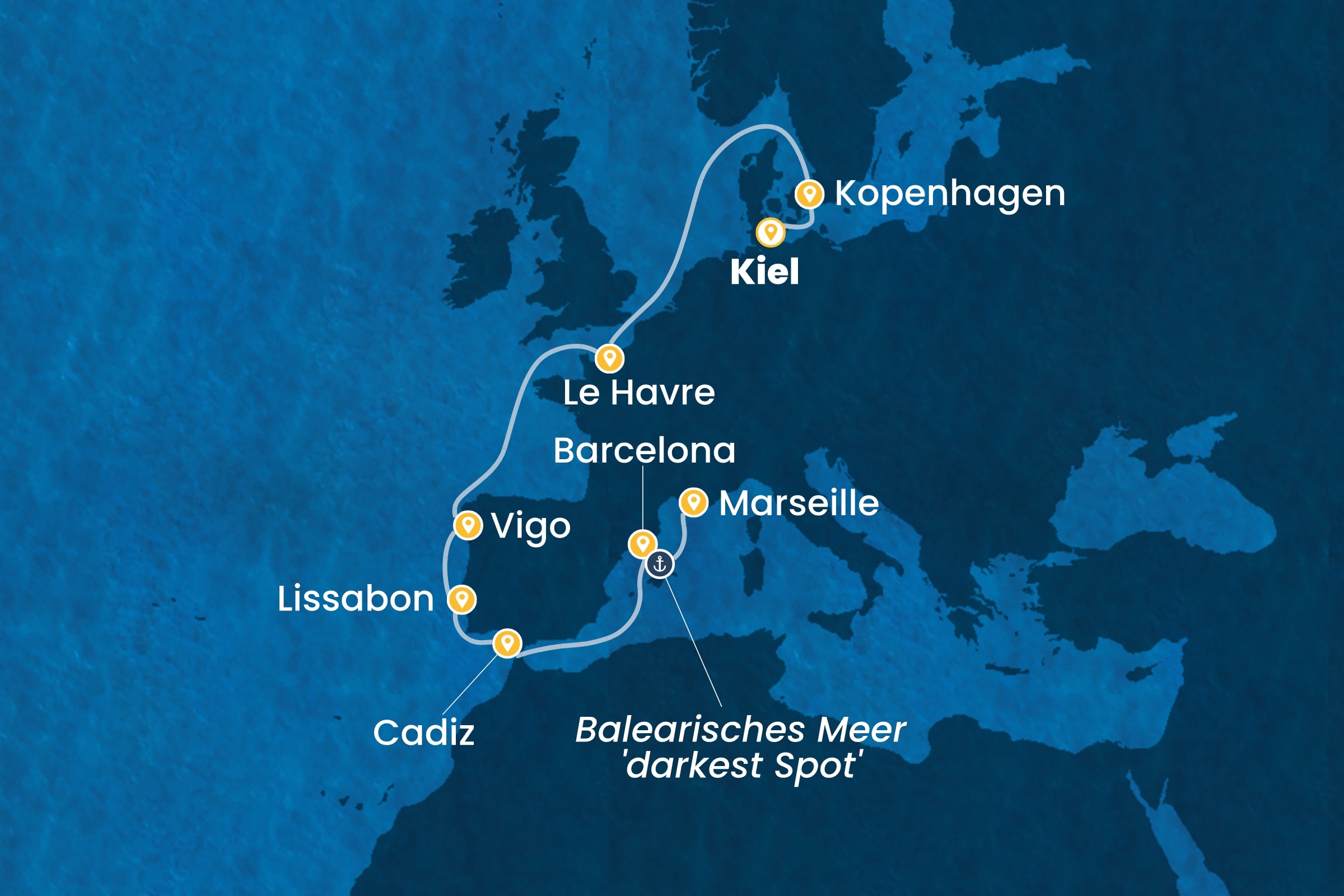 Ozean-Kreuzfahrten ab Kiel