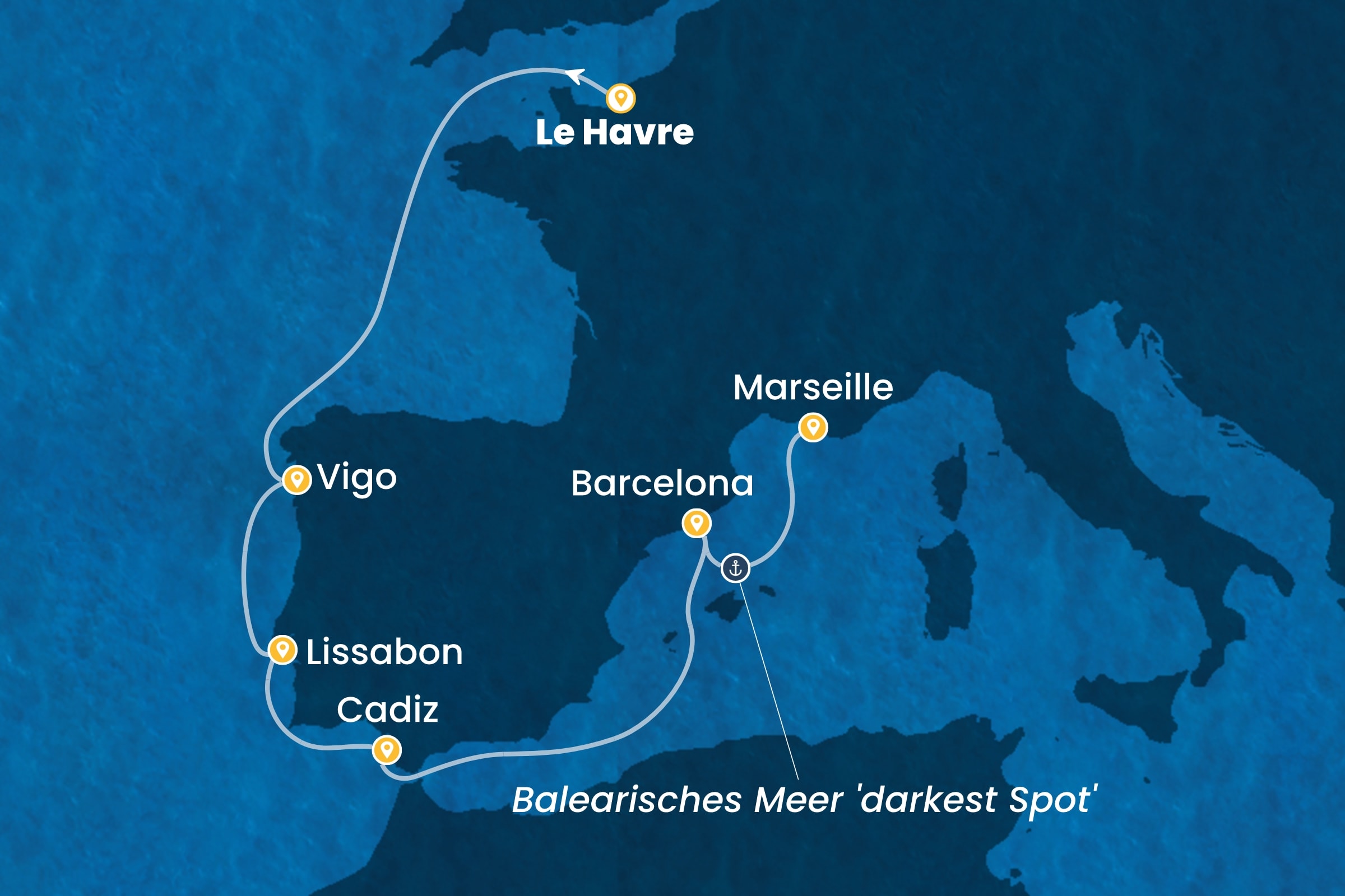 Ozean-Kreuzfahrten ab Le Havre