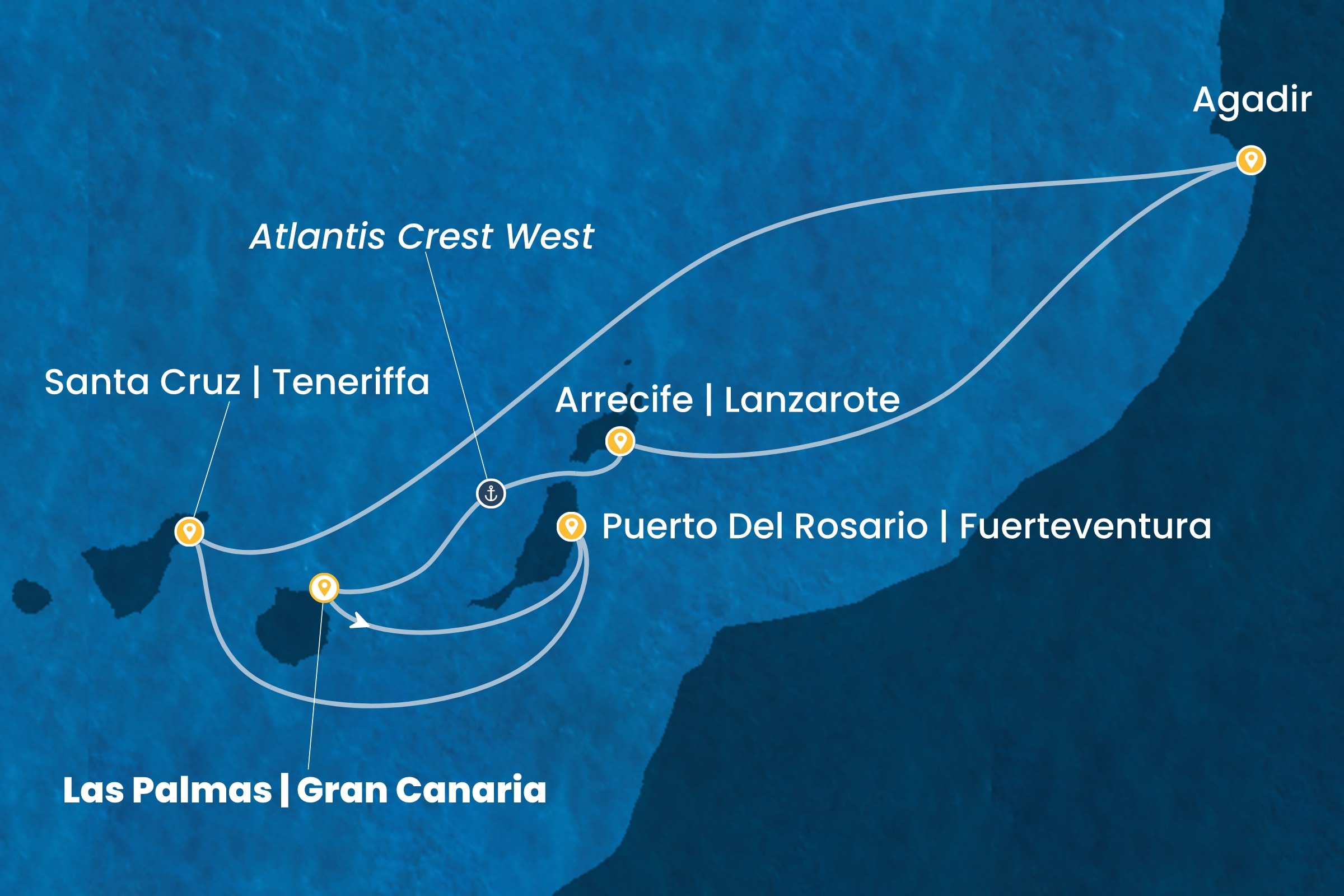 Kanarische Inseln und afrikanische Küste ab Las Palmas | Gran Canaria