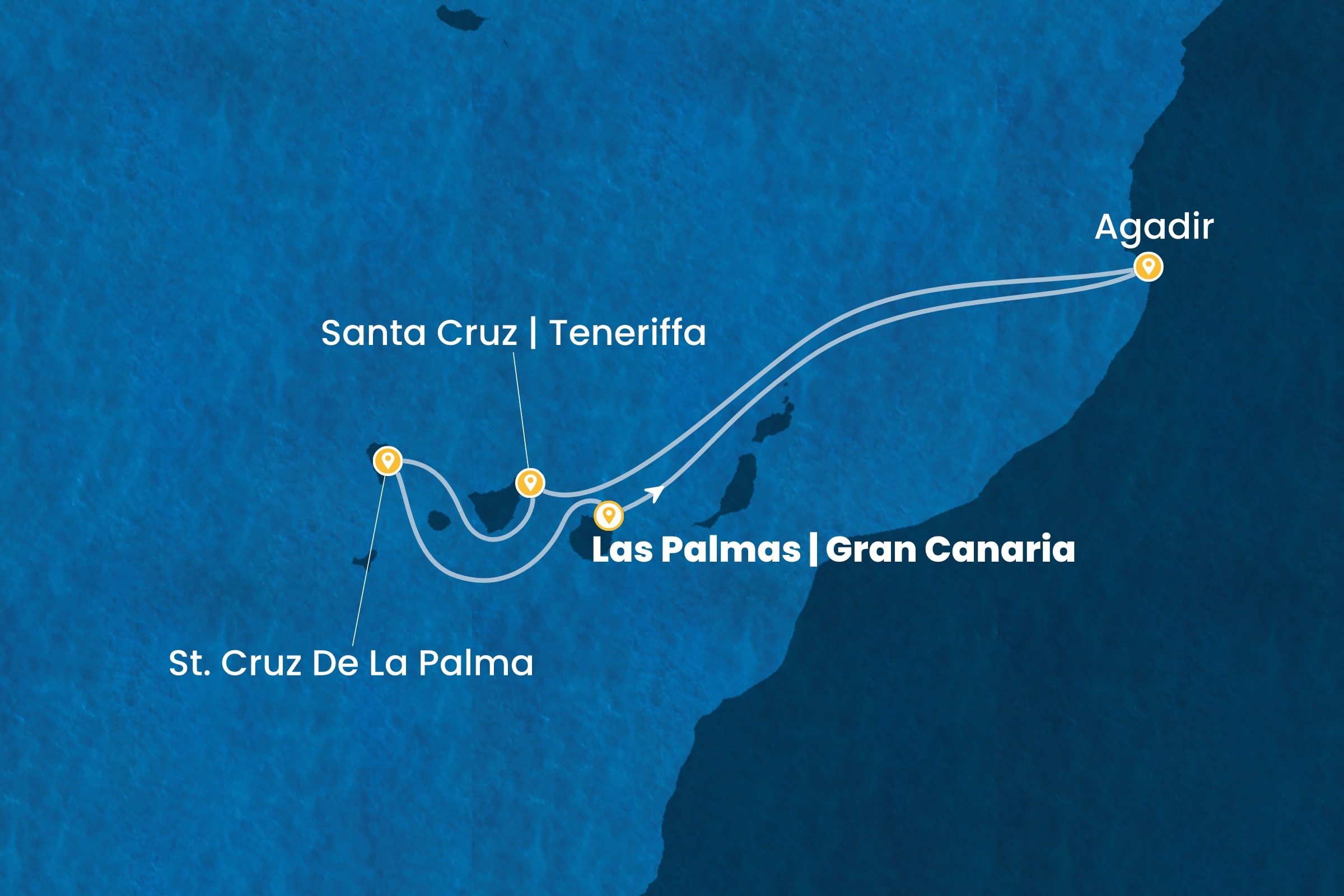Kanarische Inseln und afrikanische Küste ab Las Palmas | Gran Canaria