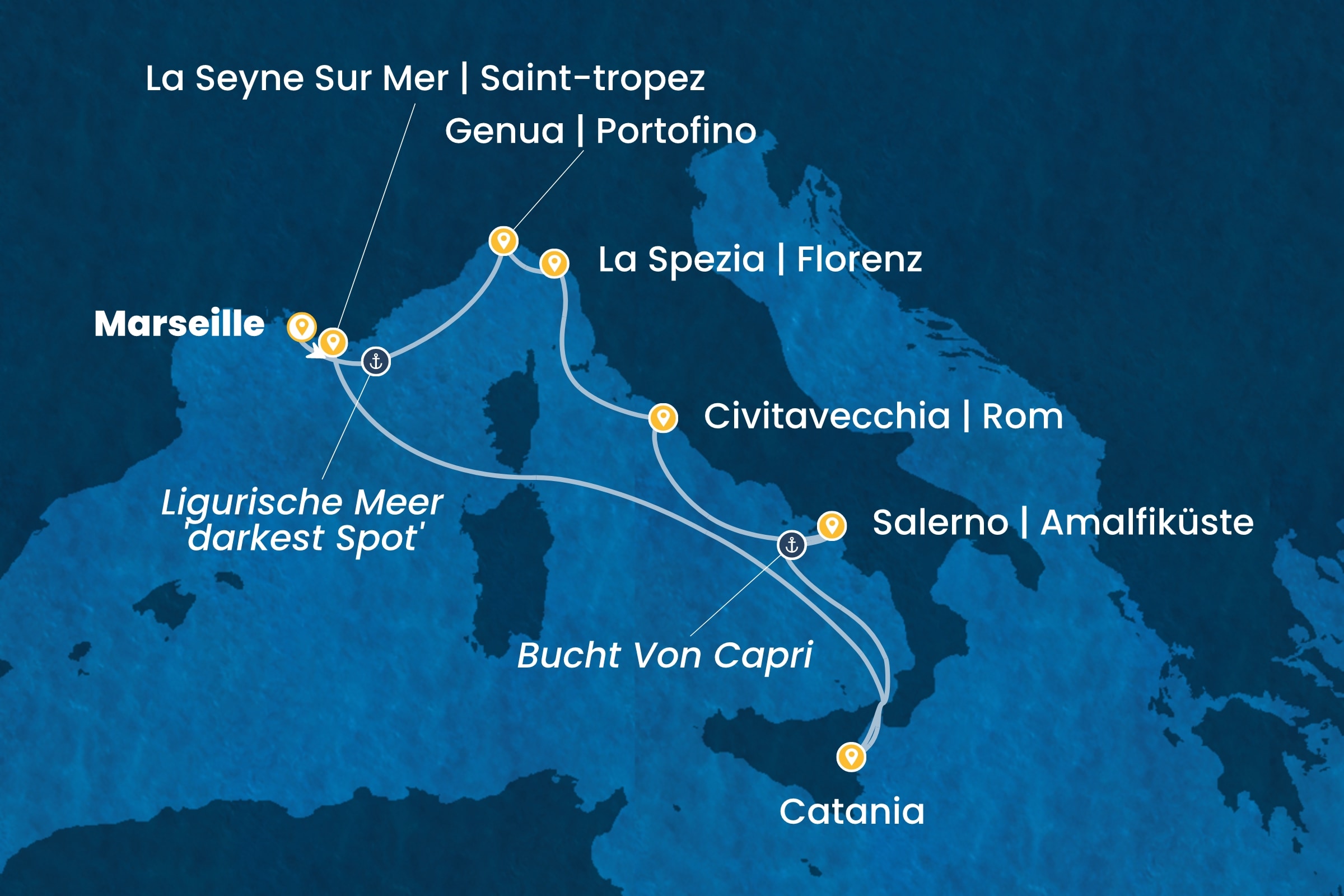 Westliches Mittelmeer ab Marseille