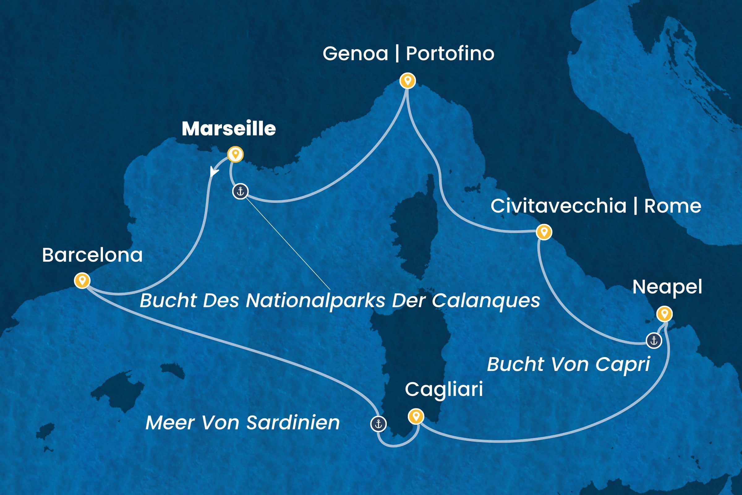 Westliches Mittelmeer ab Marseille