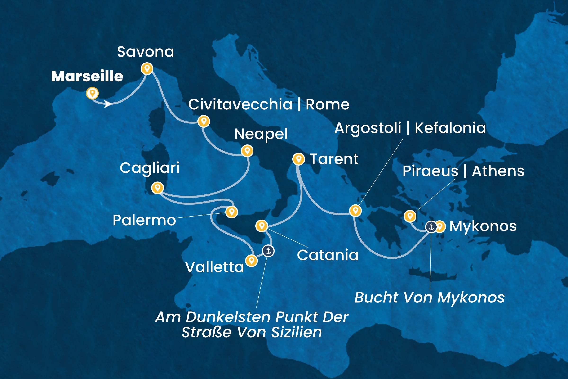 Östliches Mittelmeer ab Marseille