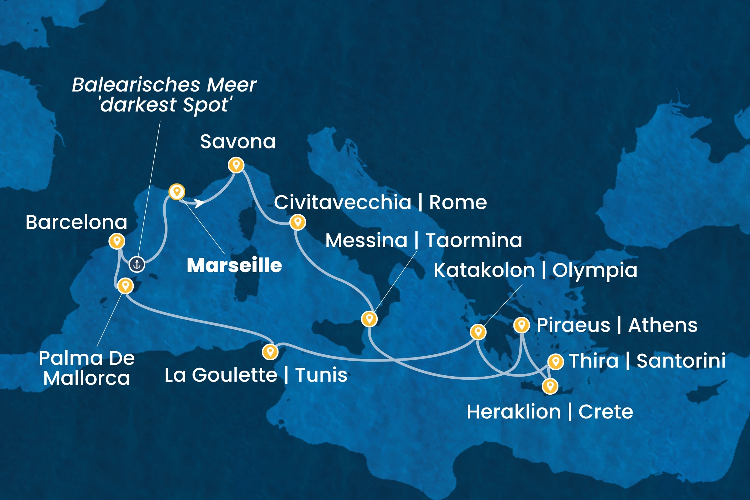 Östliches Mittelmeer ab Marseille