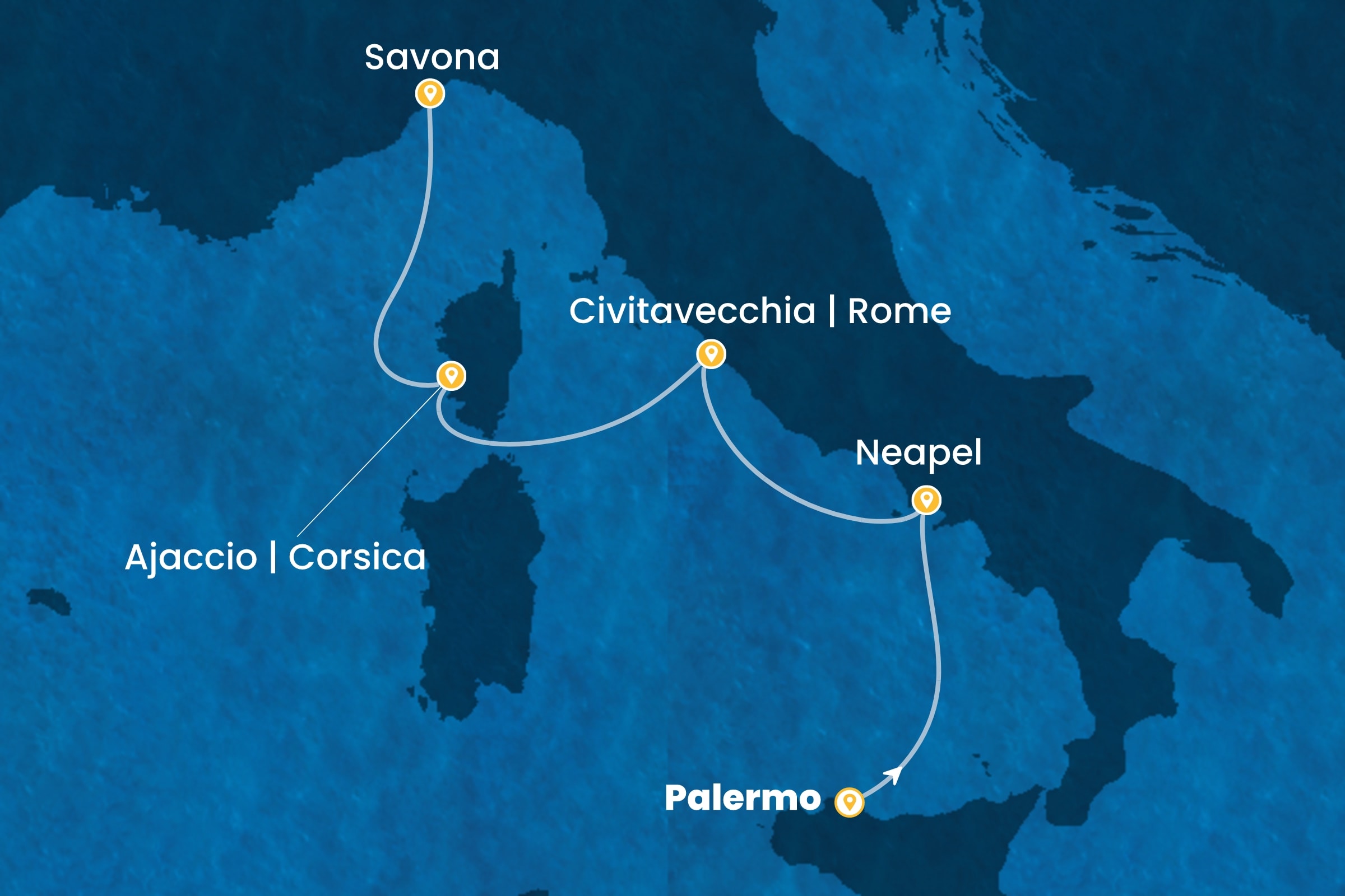 Westliches Mittelmeer ab Palermo