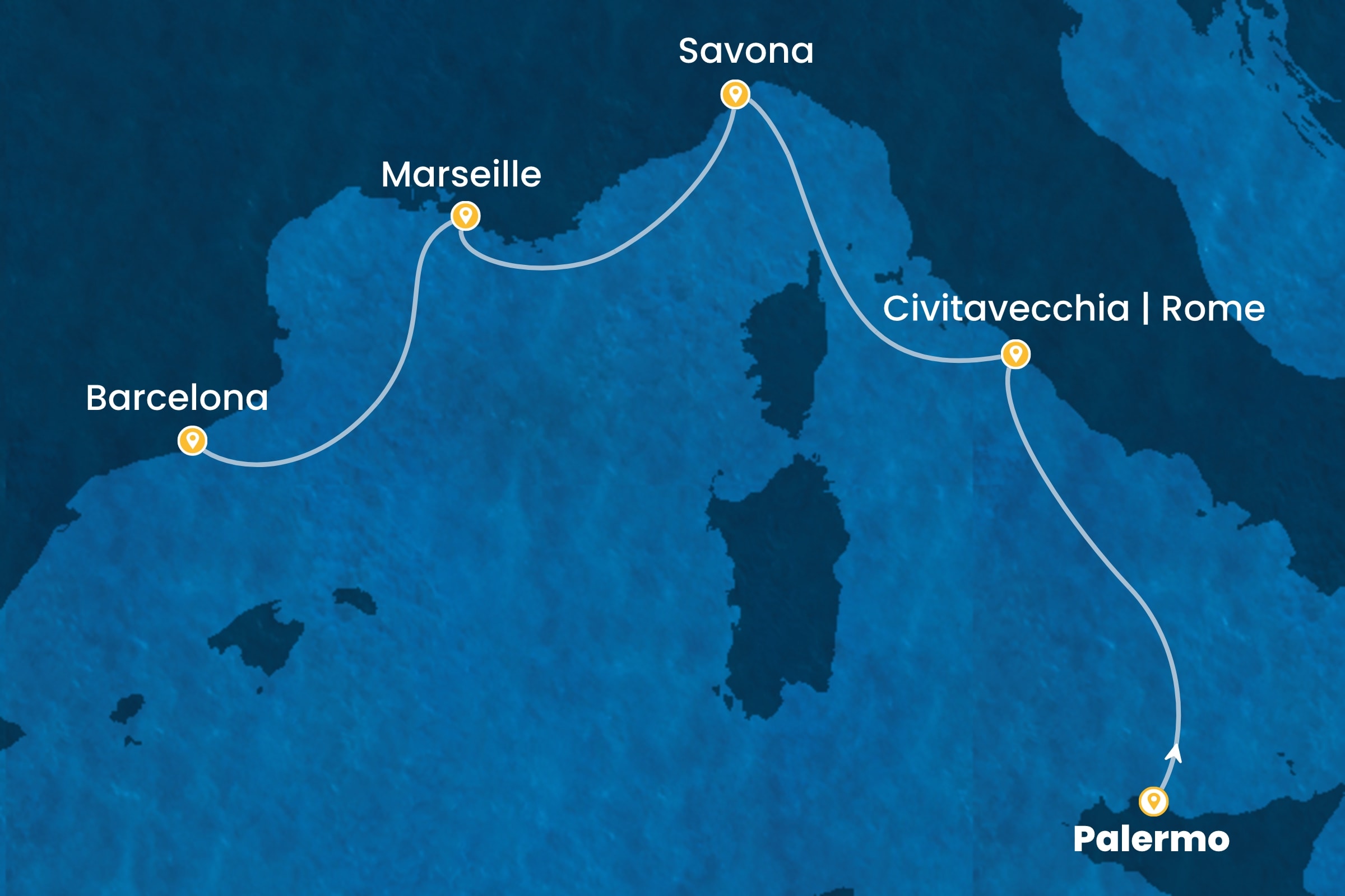 Westliches Mittelmeer ab Palermo