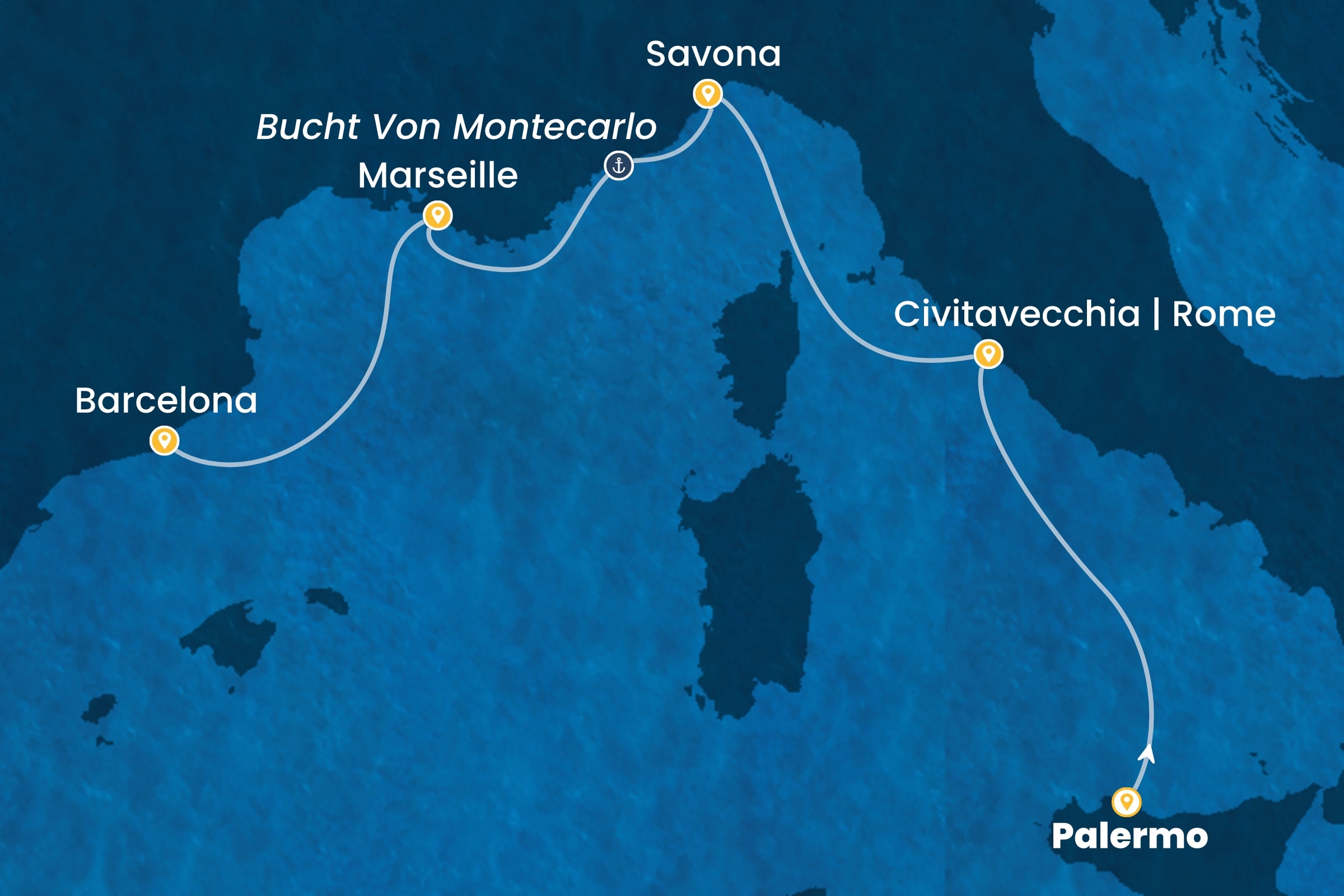 Westliches Mittelmeer ab Palermo