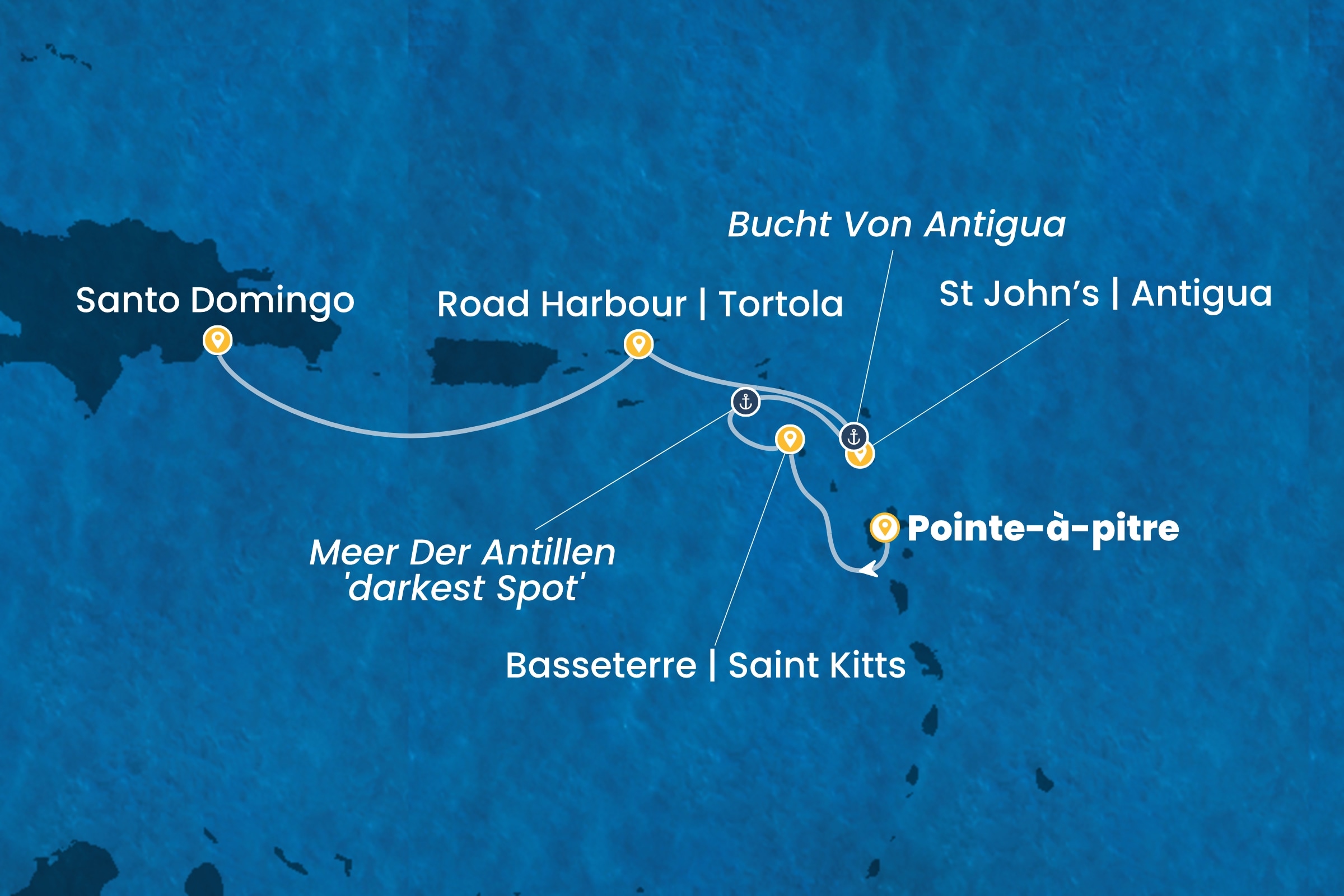 Karibik und Antillen ab Pointe-à-Pitre